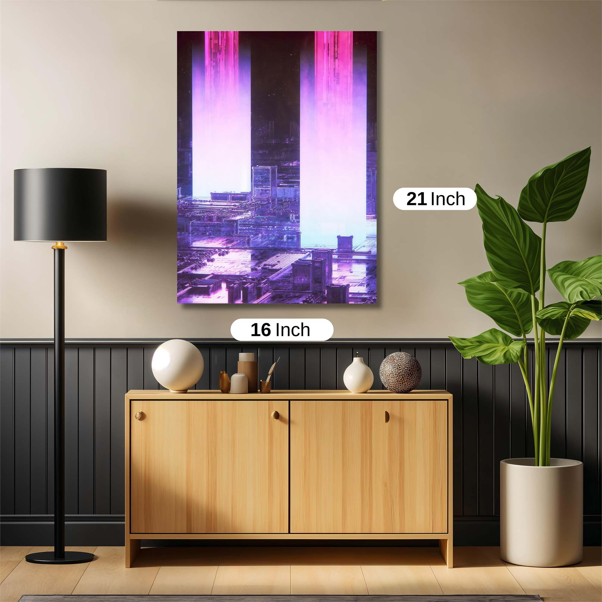 Neon Horizons Safe Wall Magnetic / M