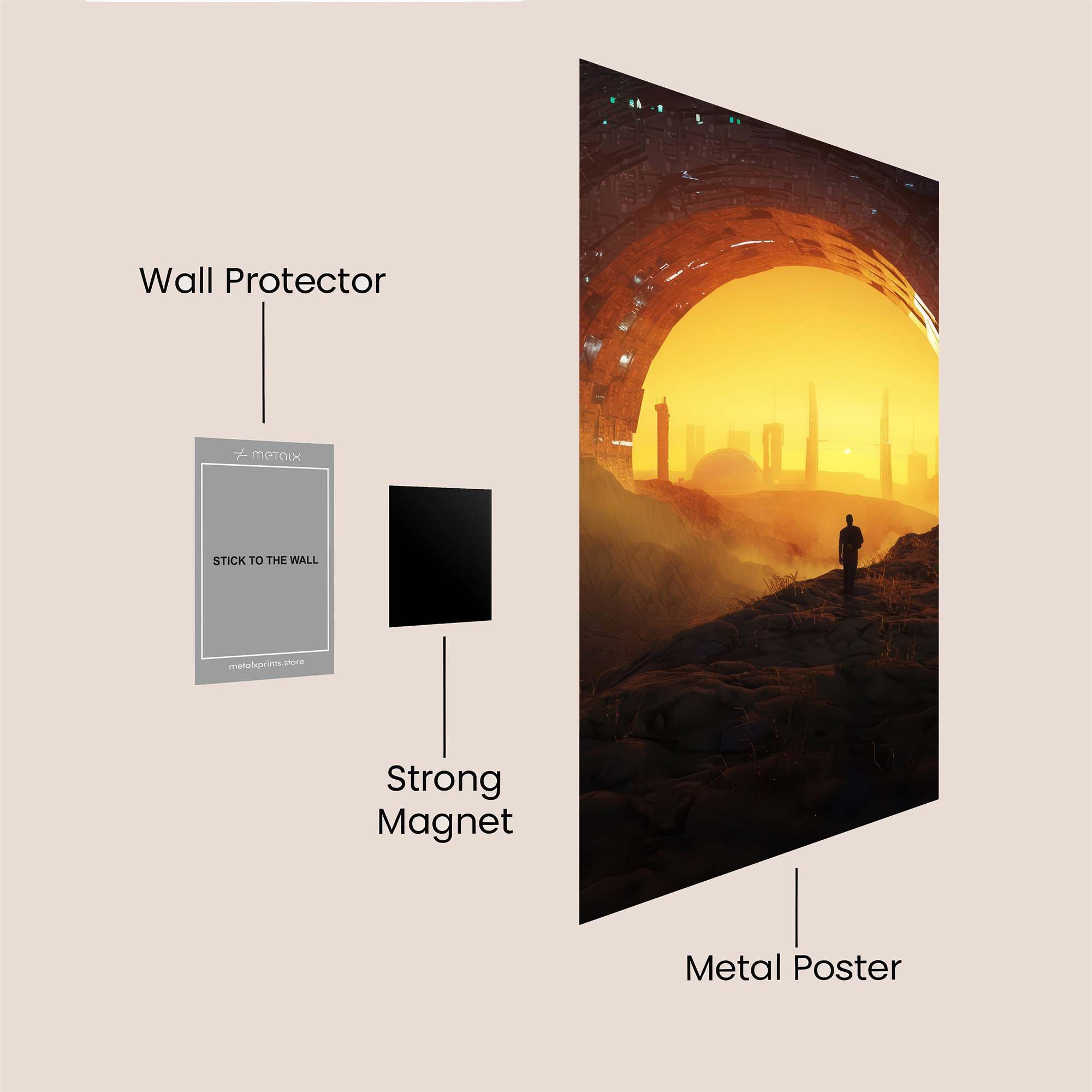 Sunset Odyssey Safe Wall Magnetic / M