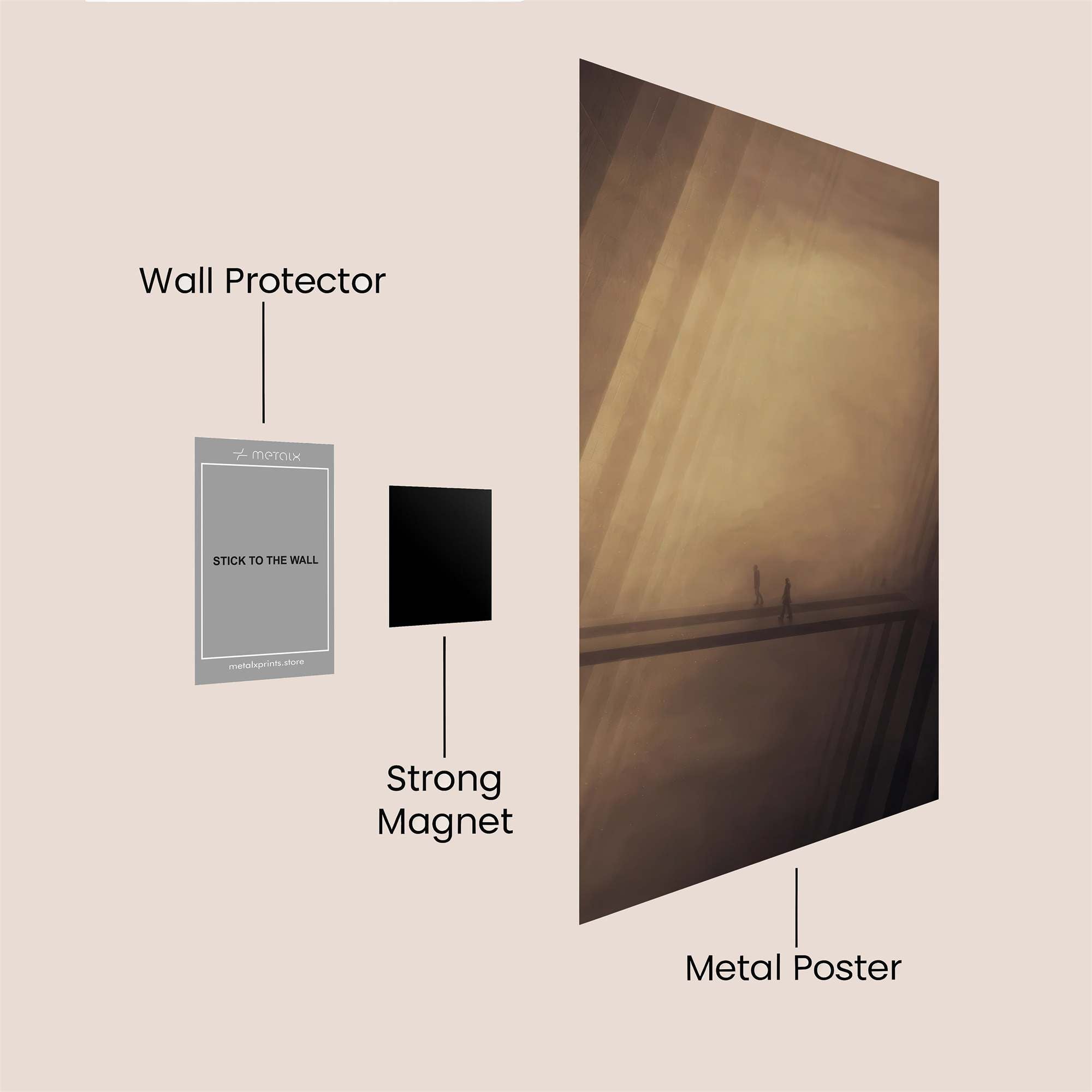 Infinite Silhouette Safe Wall Magnetic / M