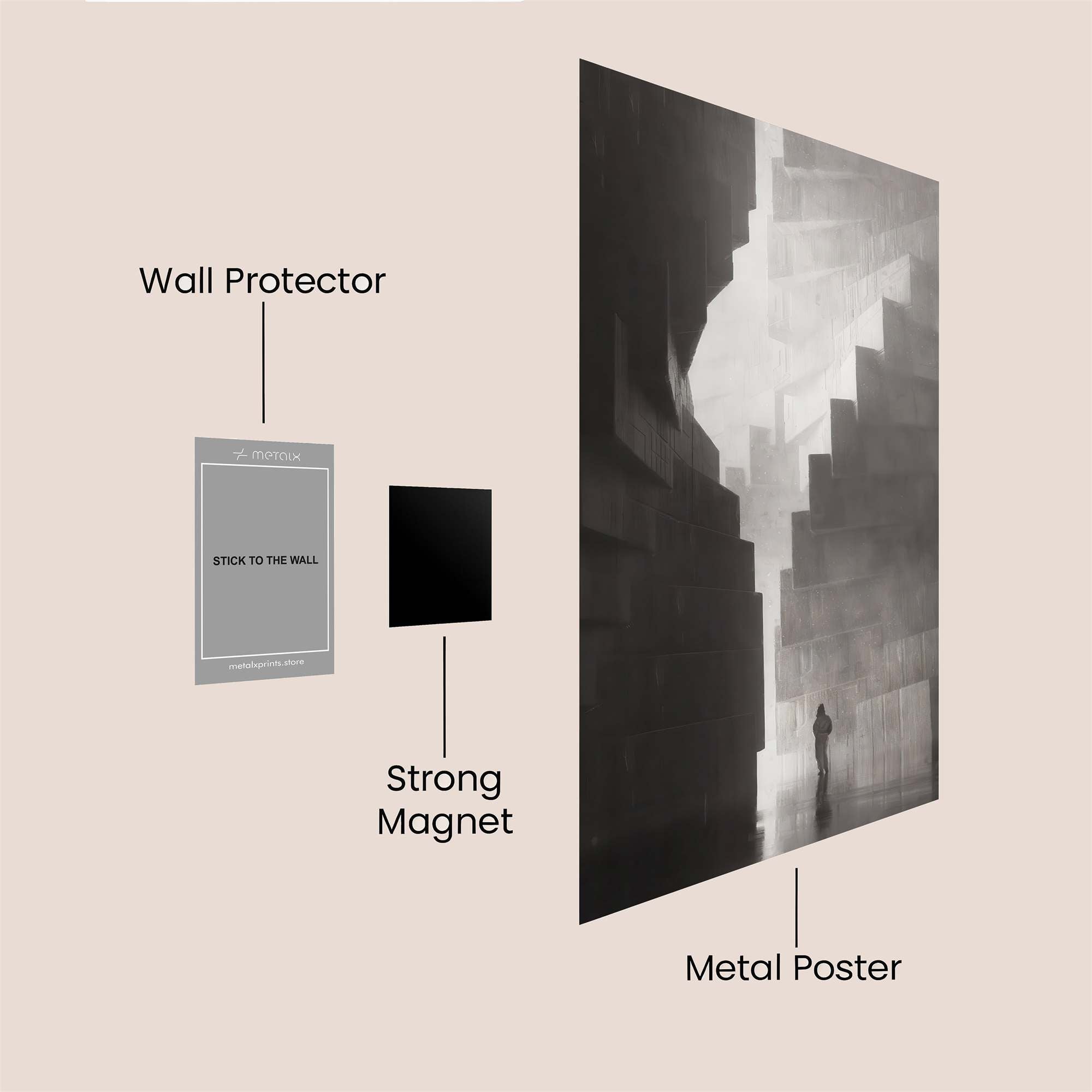 Labyrinthine Reverie Safe Wall Magnetic / M