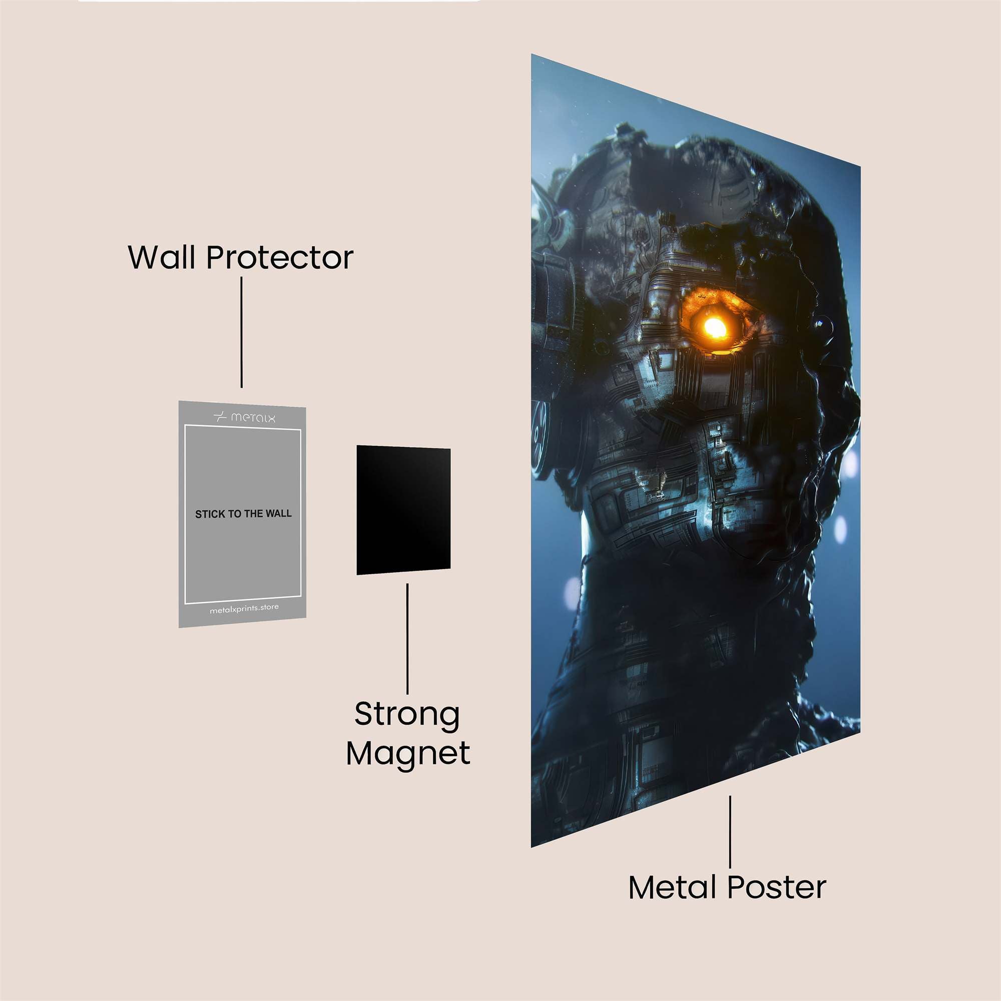 Cyborg Luminance Safe Wall Magnetic / M