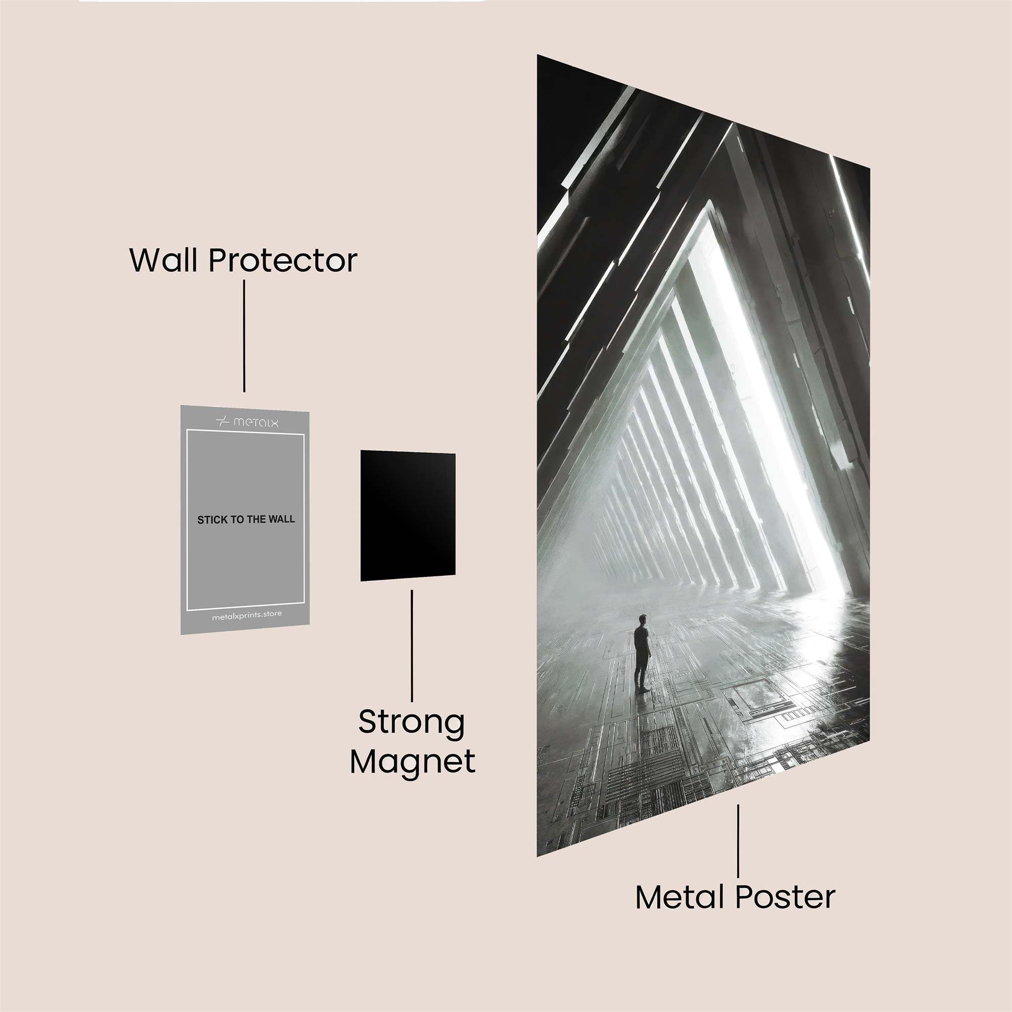 Light Ascent Safe Wall Magnetic / M