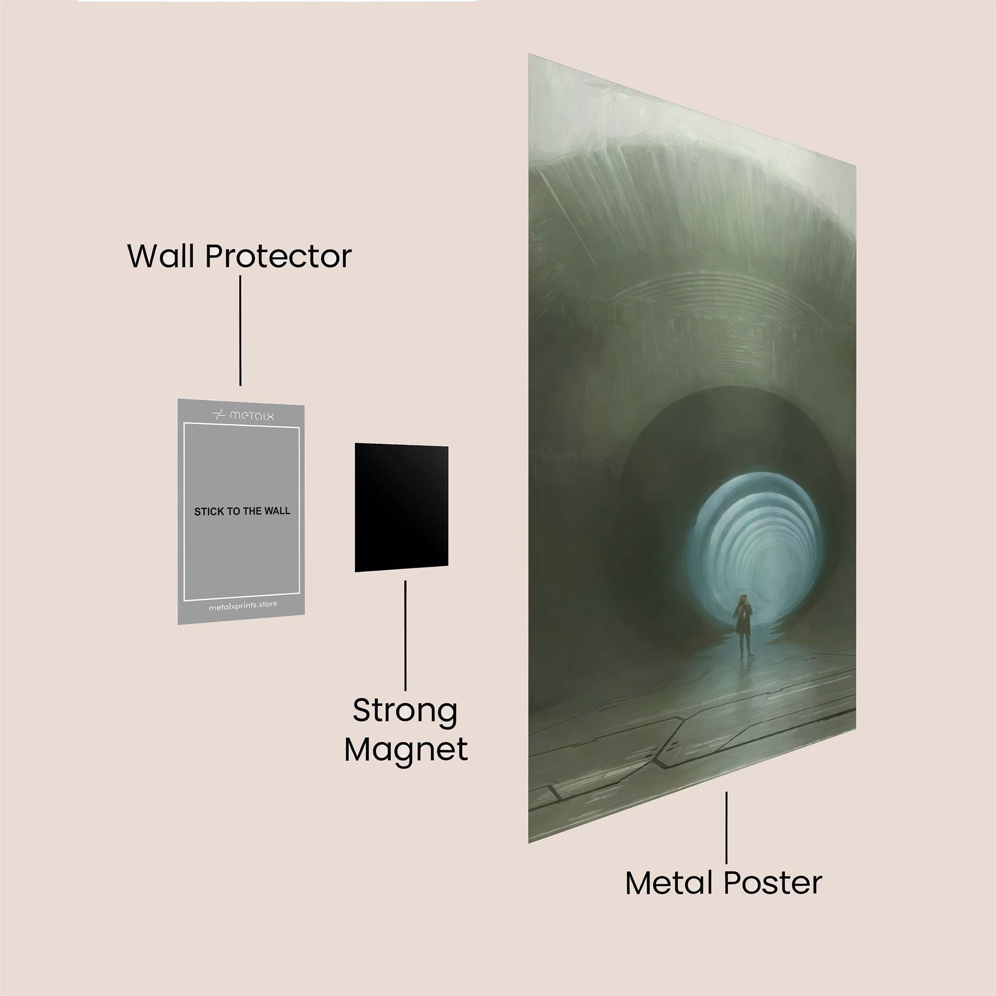 Tunnel Serenity Safe Wall Magnetic / M