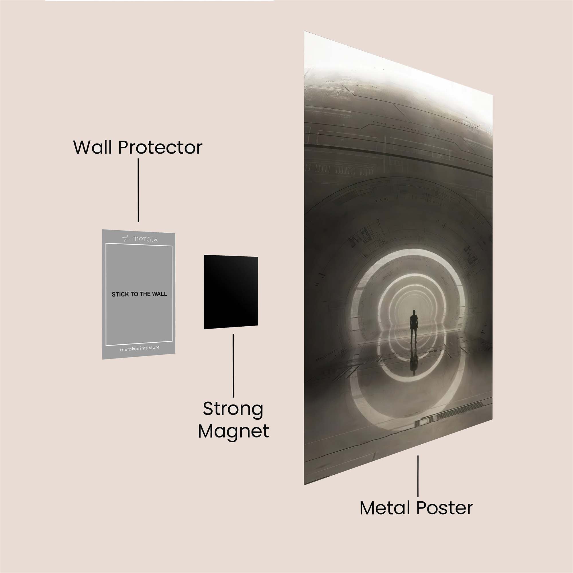 Portal Serenity Safe Wall Magnetic / M