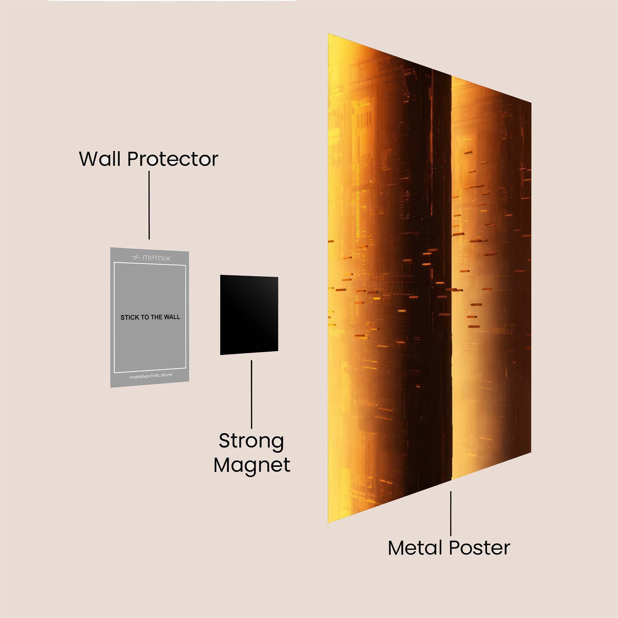 Radiant Escapade Safe Wall Magnetic / M
