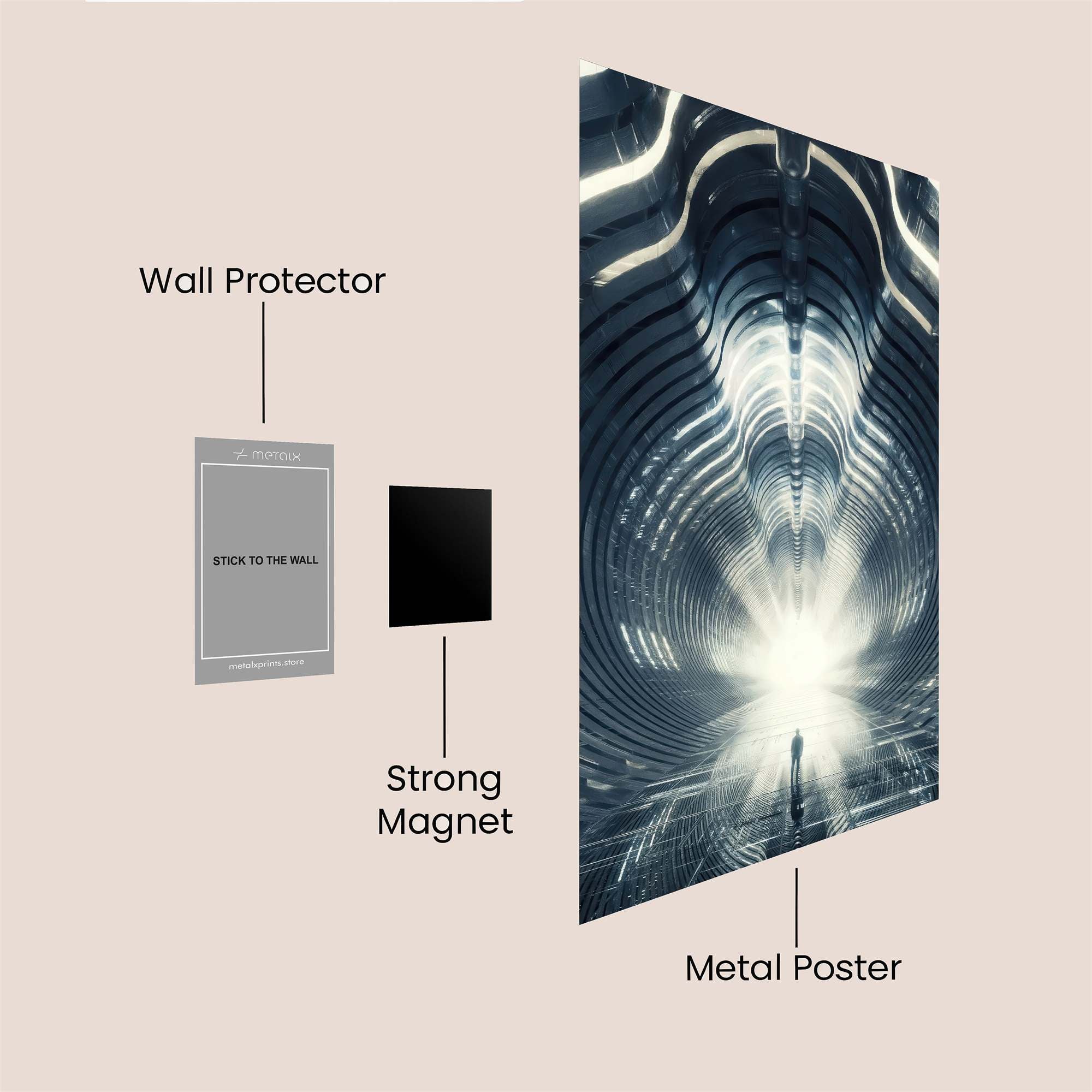 Futuristic Reverie Safe Wall Magnetic / M