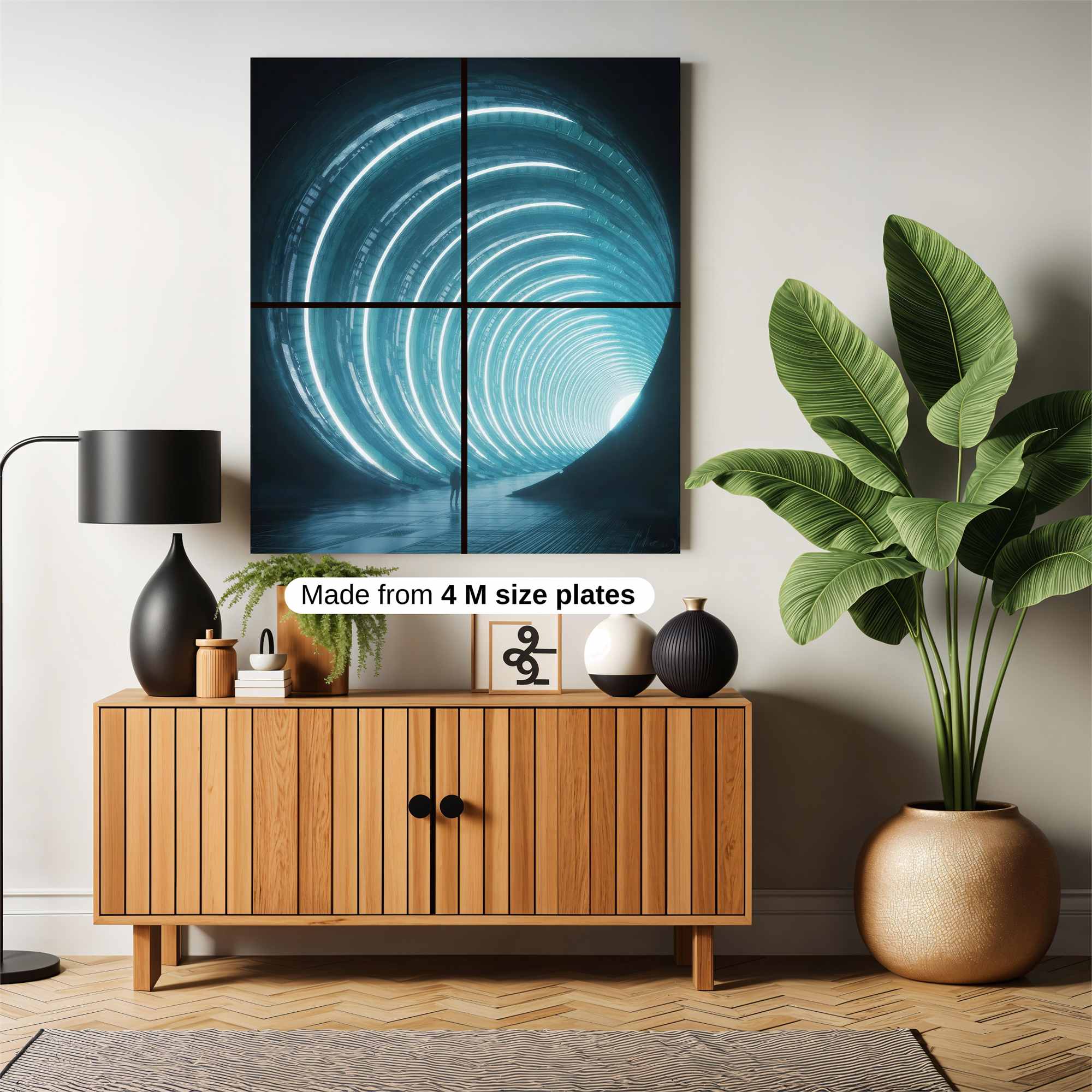 Futuristic Passage Safe Wall Magnetic / M