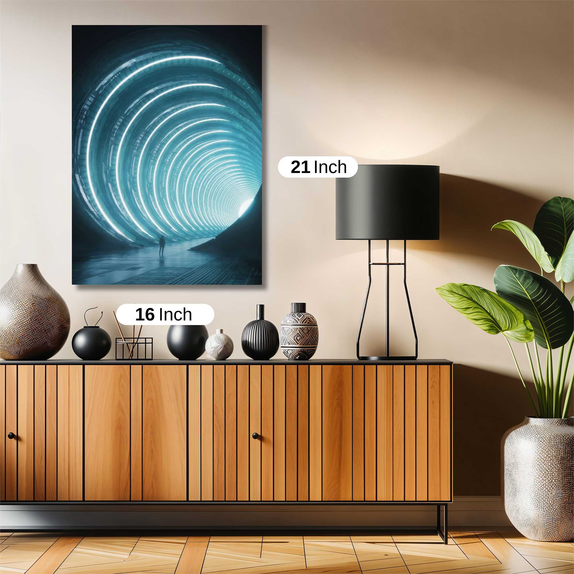 Futuristic Passage Safe Wall Magnetic / M