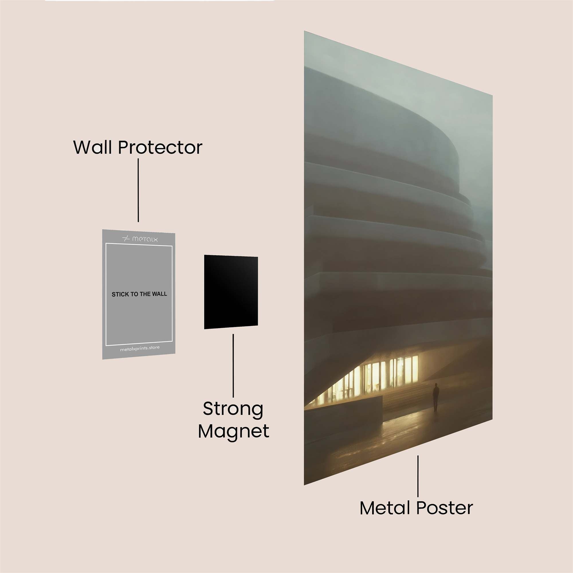 Luminous Serenity Safe Wall Magnetic / M