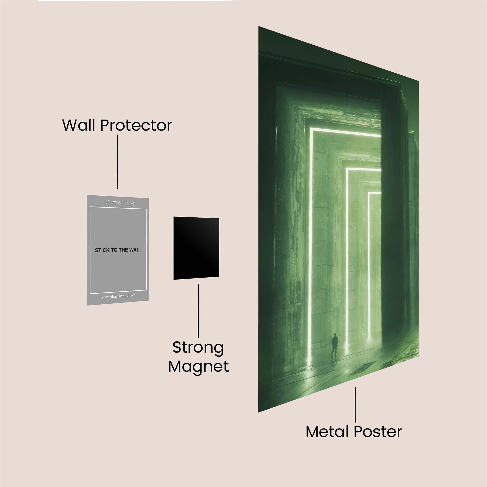 Luminous Passage Safe Wall Magnetic / M