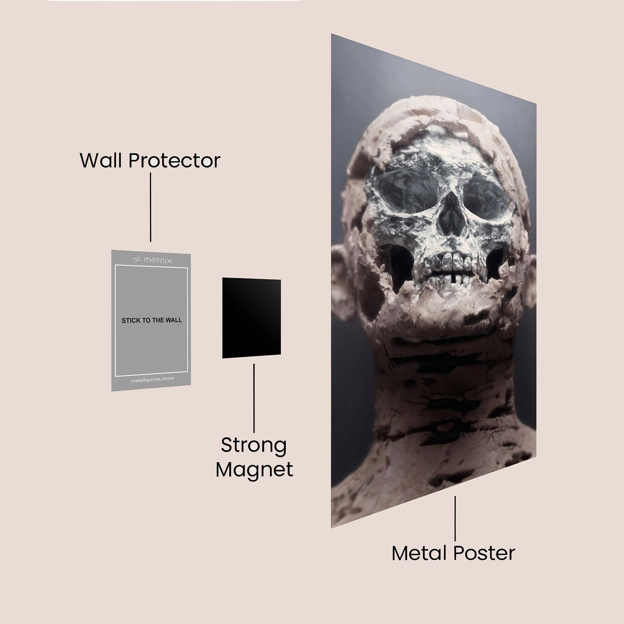 Eroded Majesty Safe Wall Magnetic / M