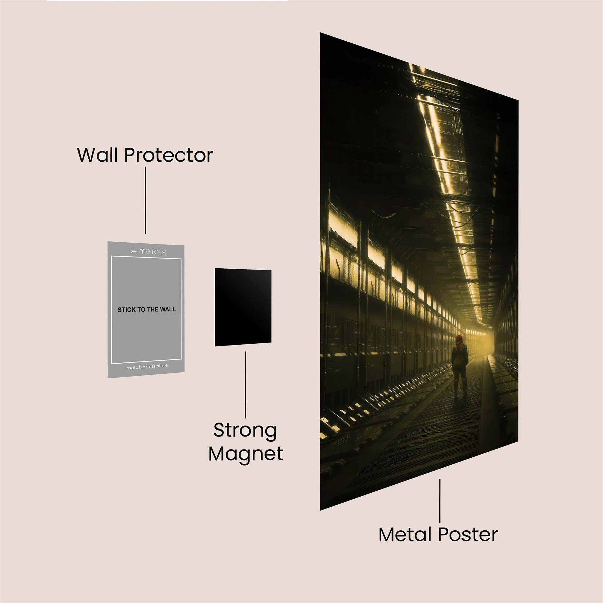 Luminous Passage Safe Wall Magnetic / M