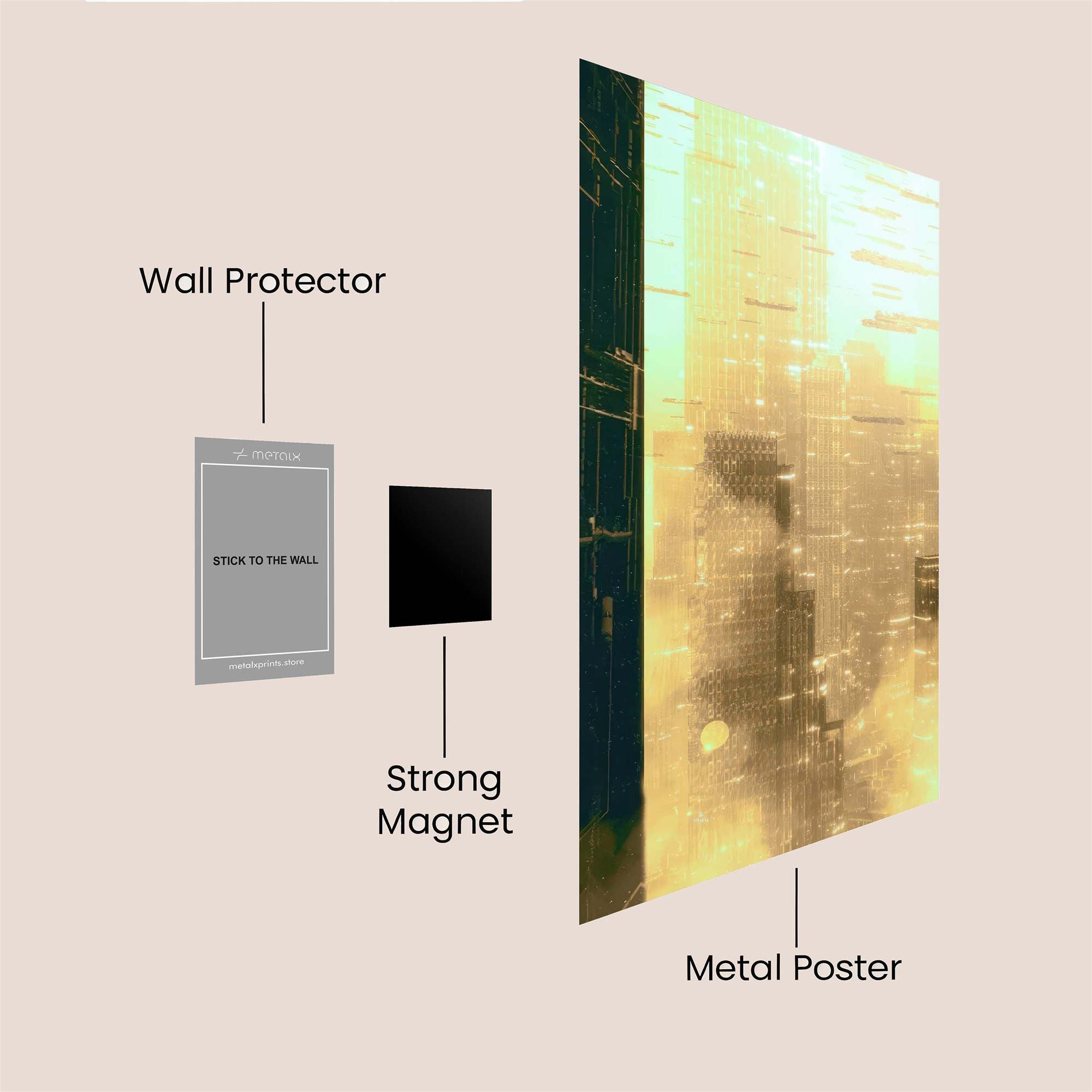 Urban Reverie Safe Wall Magnetic / M