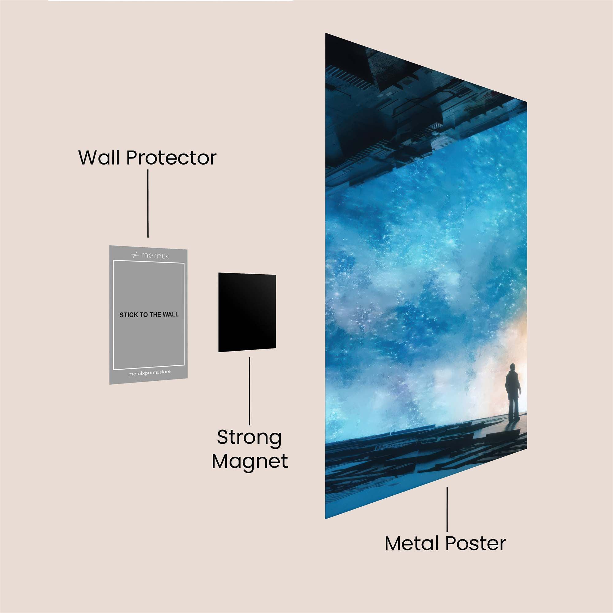 Cosmic Reverie Safe Wall Magnetic / M
