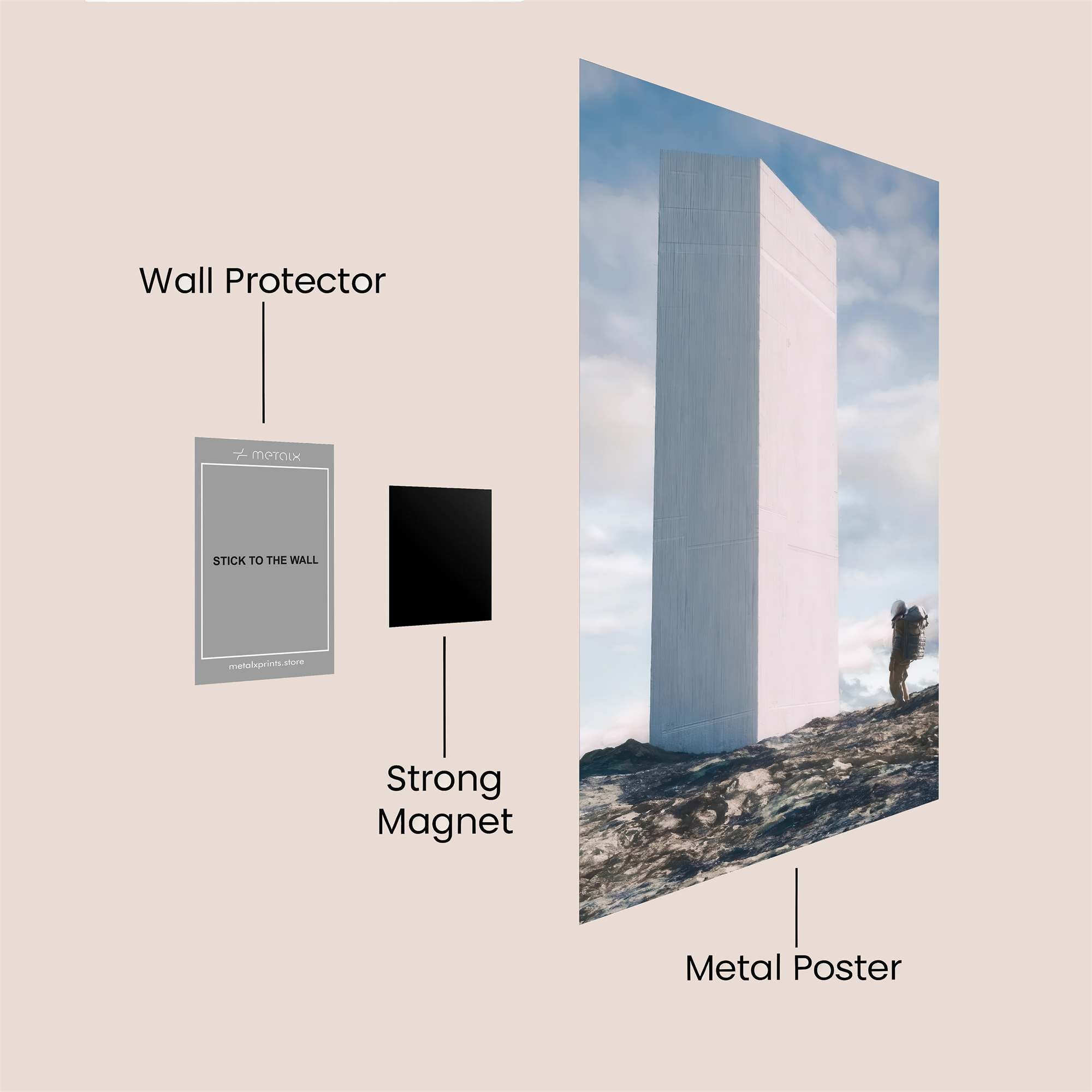 Monolith Mystery Safe Wall Magnetic / M