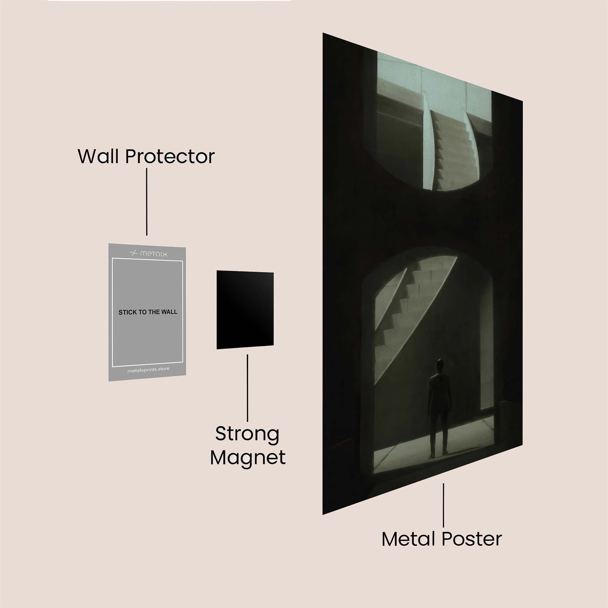 Solitary Ascent Safe Wall Magnetic / M