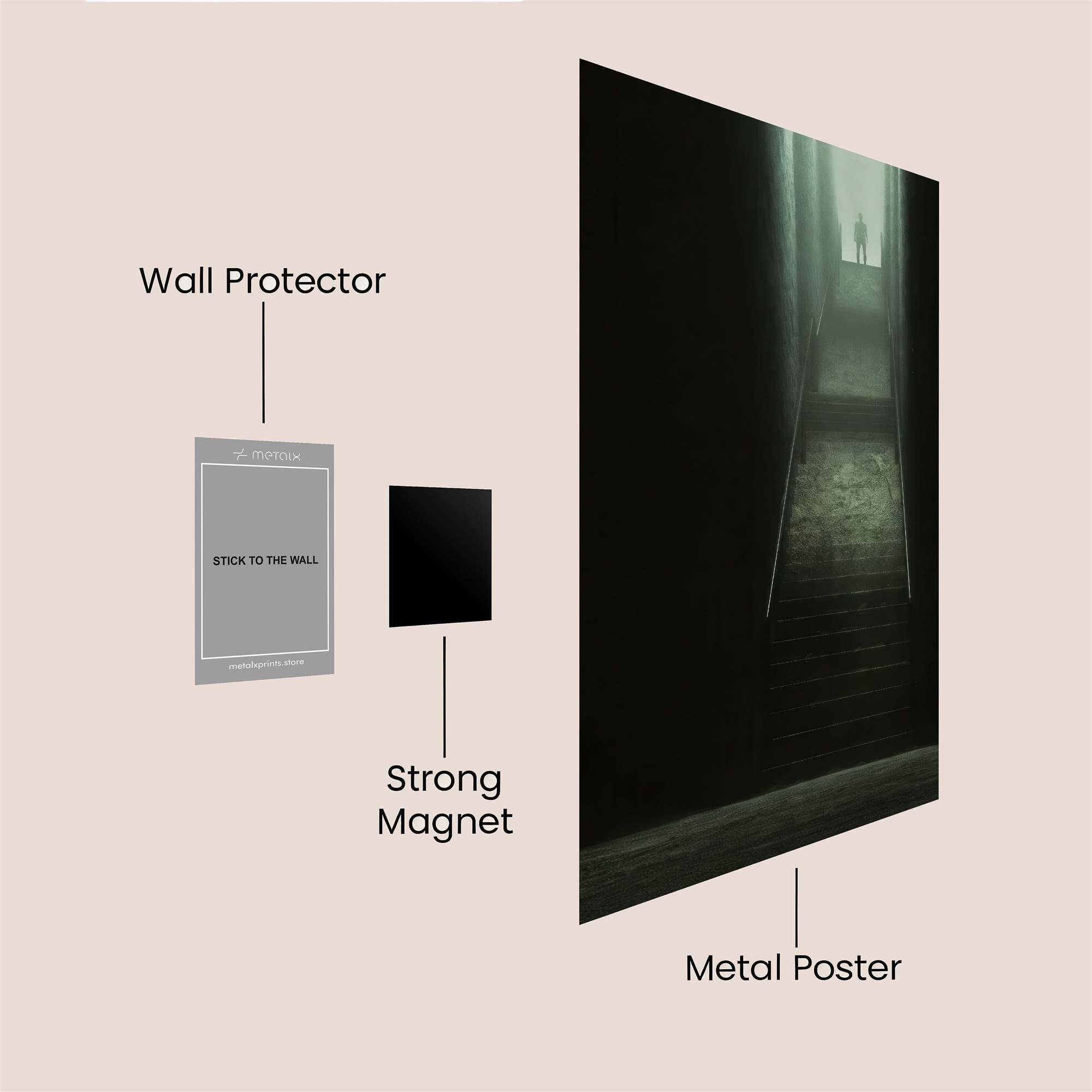 Shadow Descent Safe Wall Magnetic / M