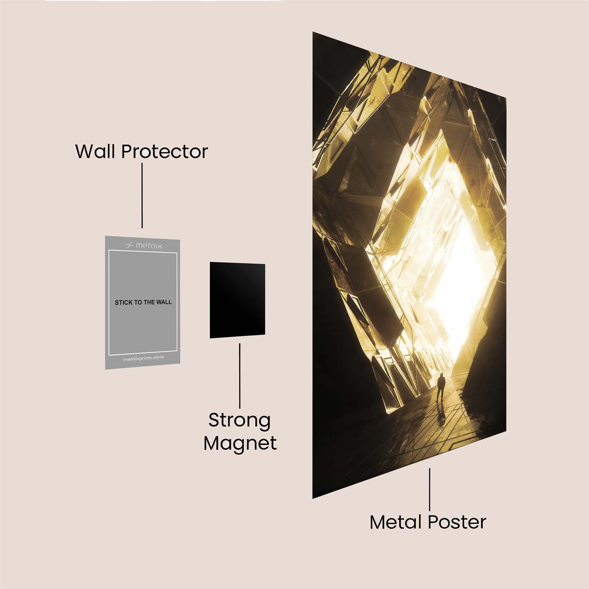 Golden Passage Safe Wall Magnetic / M