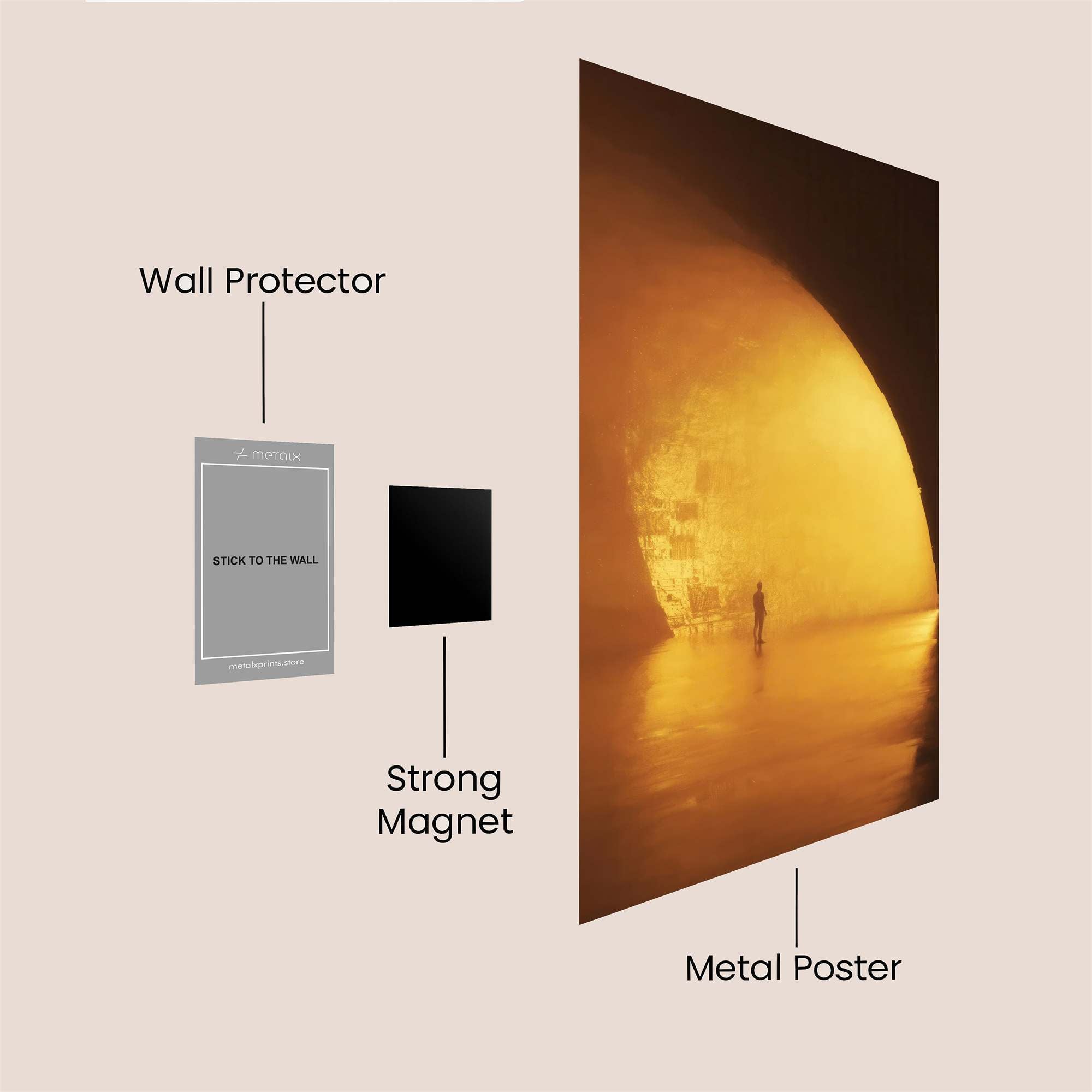 Golden Echoes Safe Wall Magnetic / M