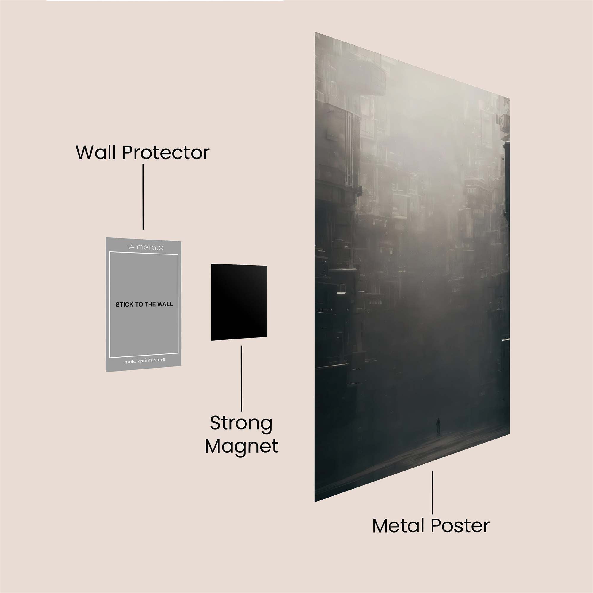 Urban Desolation Safe Wall Magnetic / M