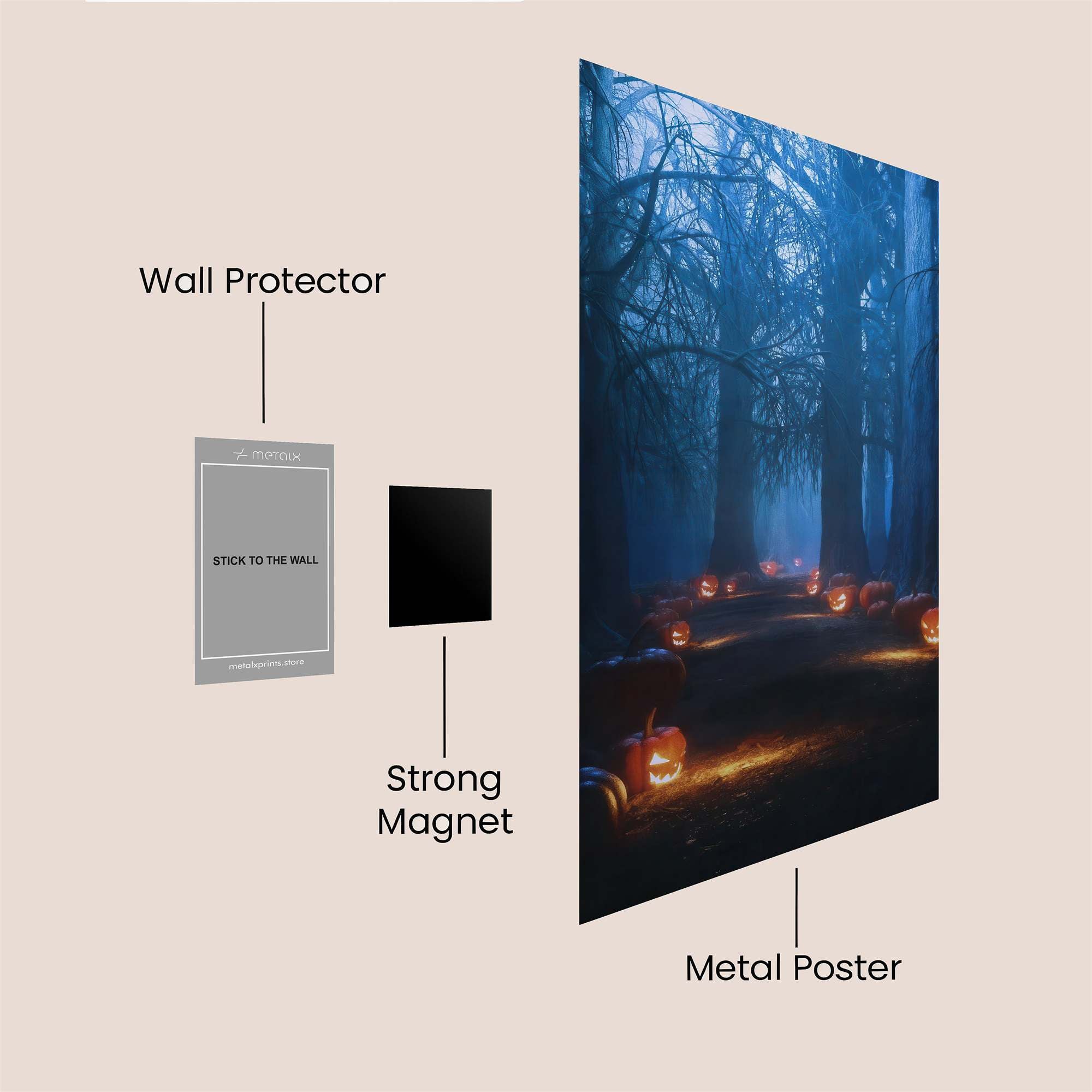 Pumpkin Enigma Safe Wall Magnetic / M