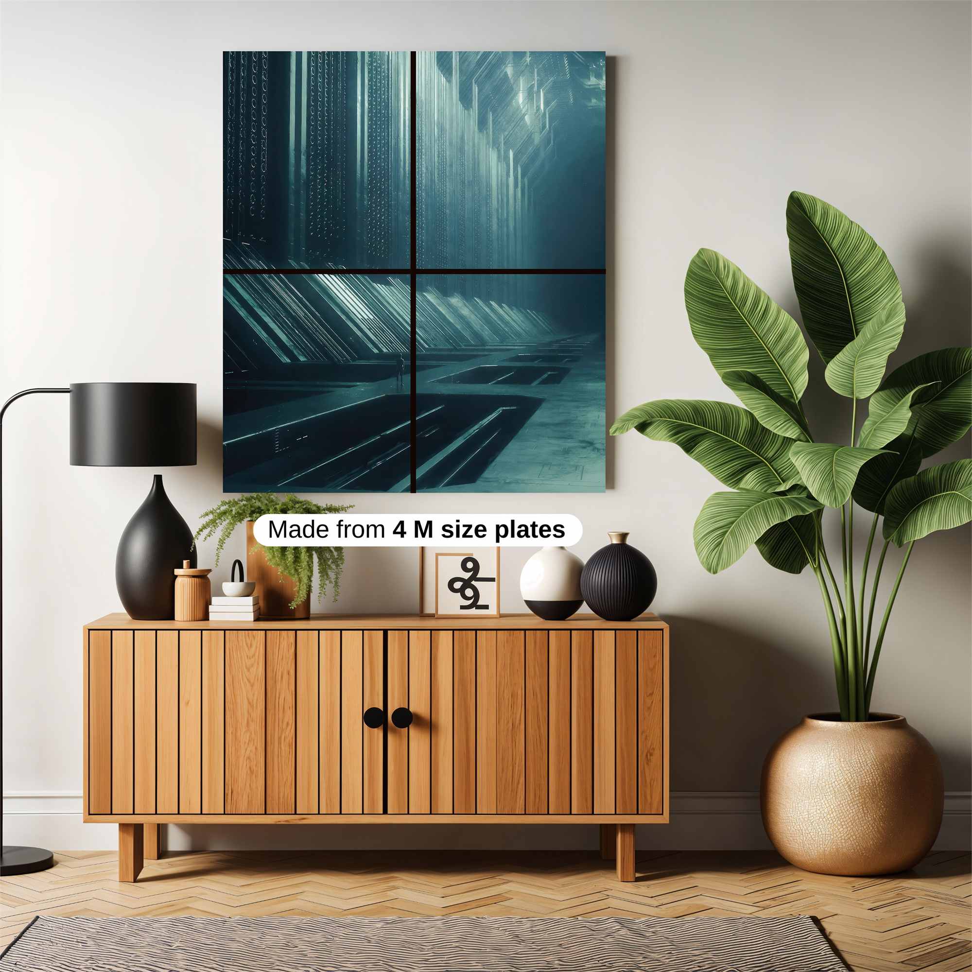 Futuristic Obscurity Safe Wall Magnetic / M