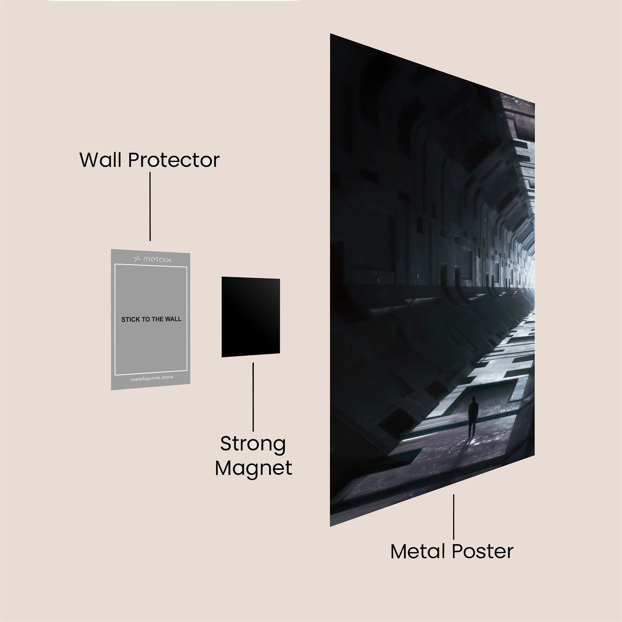 Infinite Luminescence Safe Wall Magnetic / M