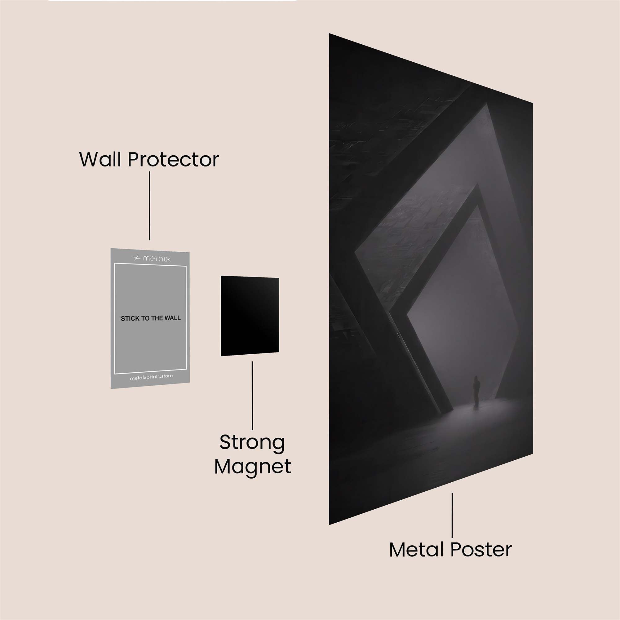 Dimensional Solitude Safe Wall Magnetic / M