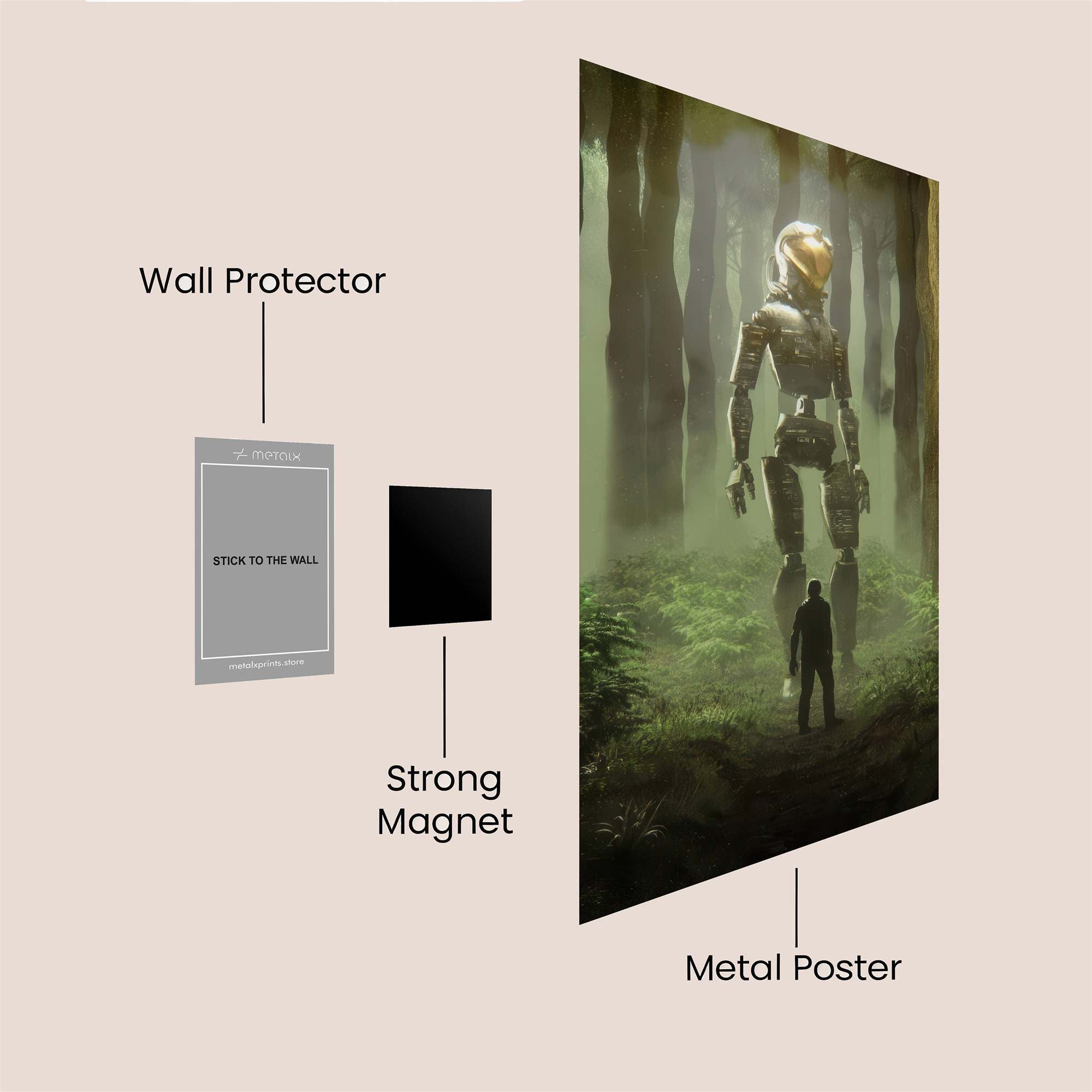Mechanical Encounter Safe Wall Magnetic / M