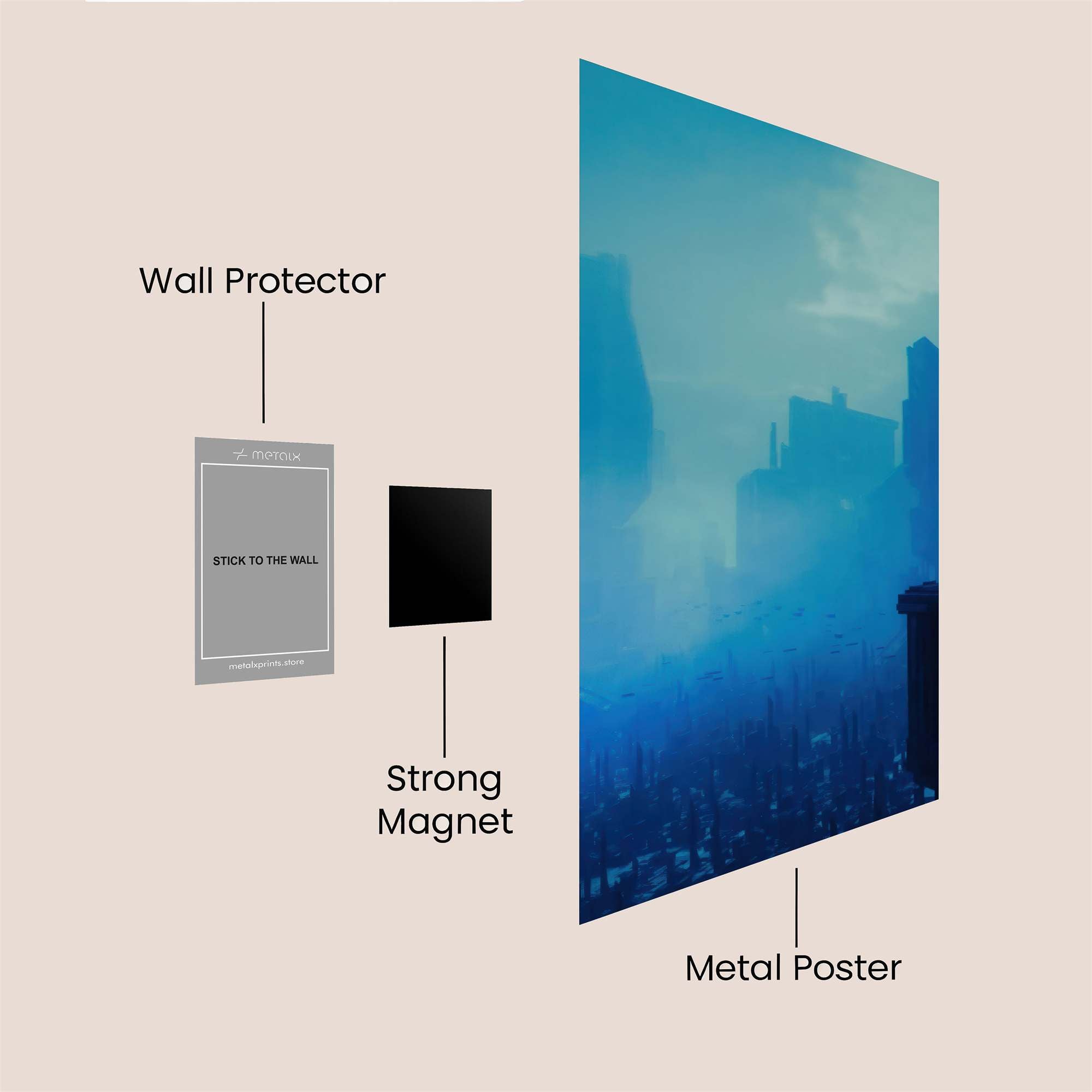 Urban Serenity Safe Wall Magnetic / M