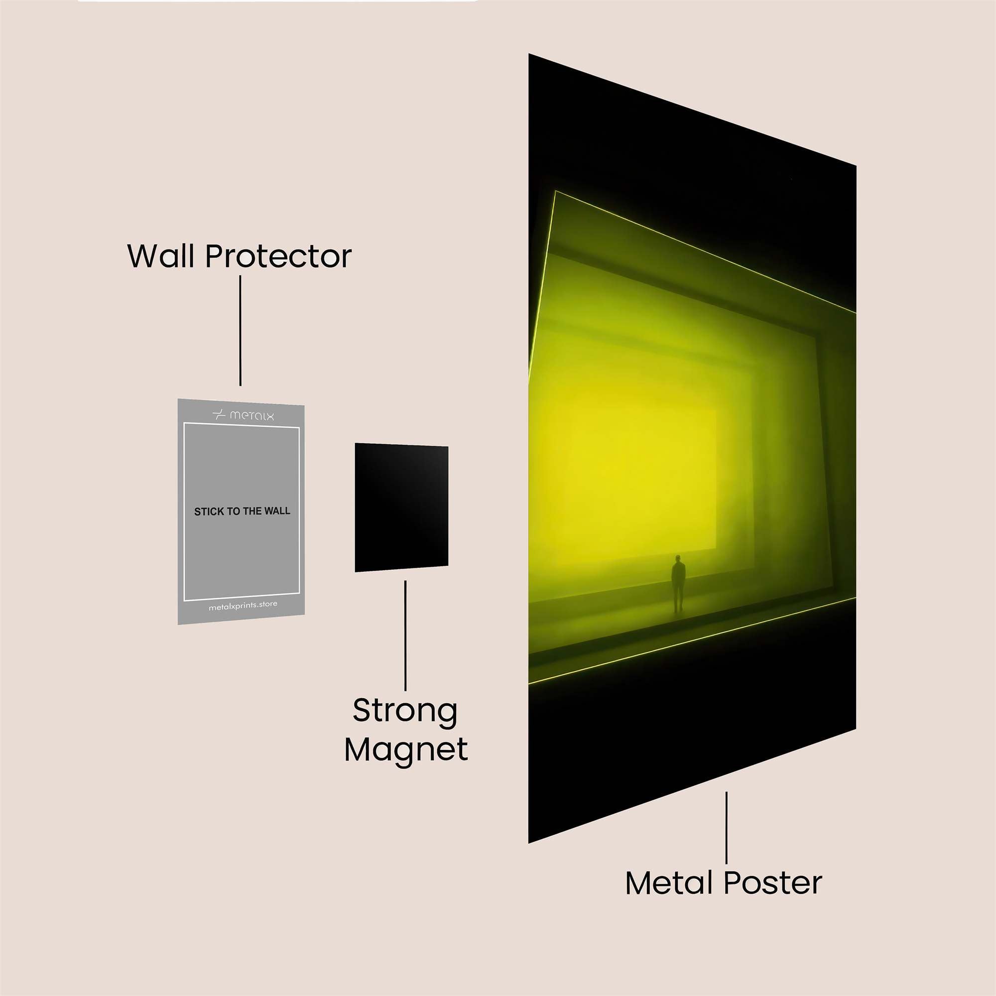 Neon Depths Safe Wall Magnetic / M