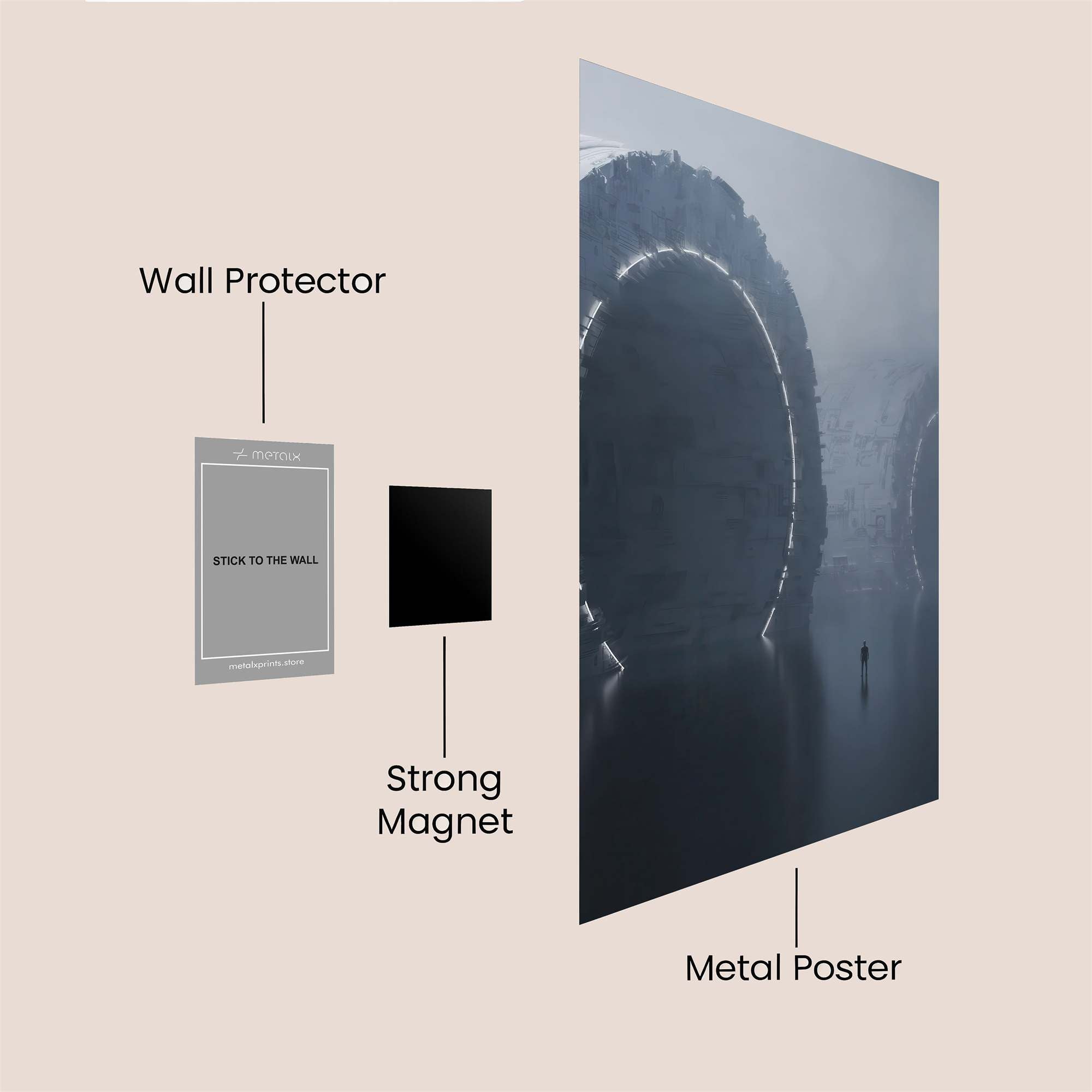 Portal Enigma Safe Wall Magnetic / M