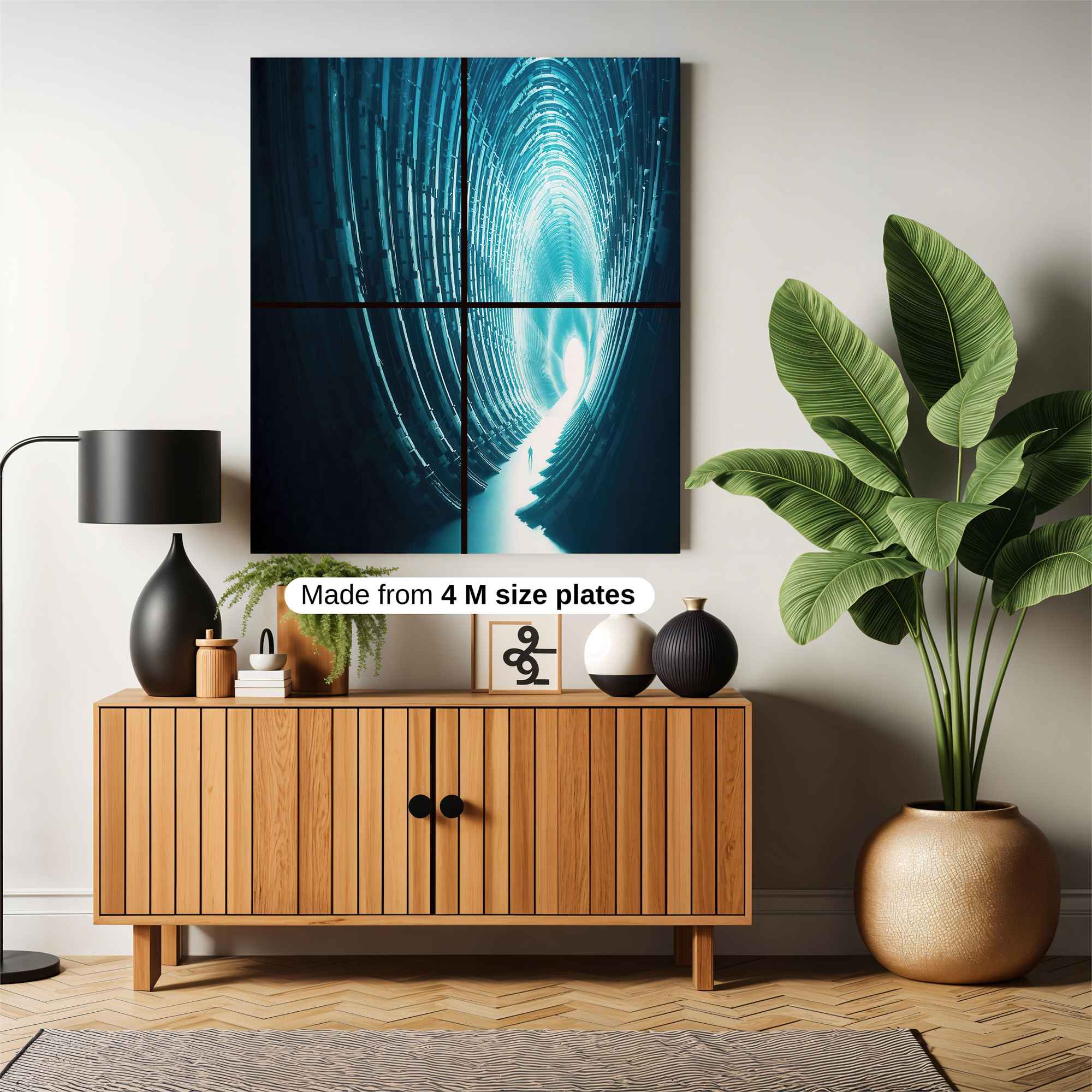 Futuristic Embrace Safe Wall Magnetic / M