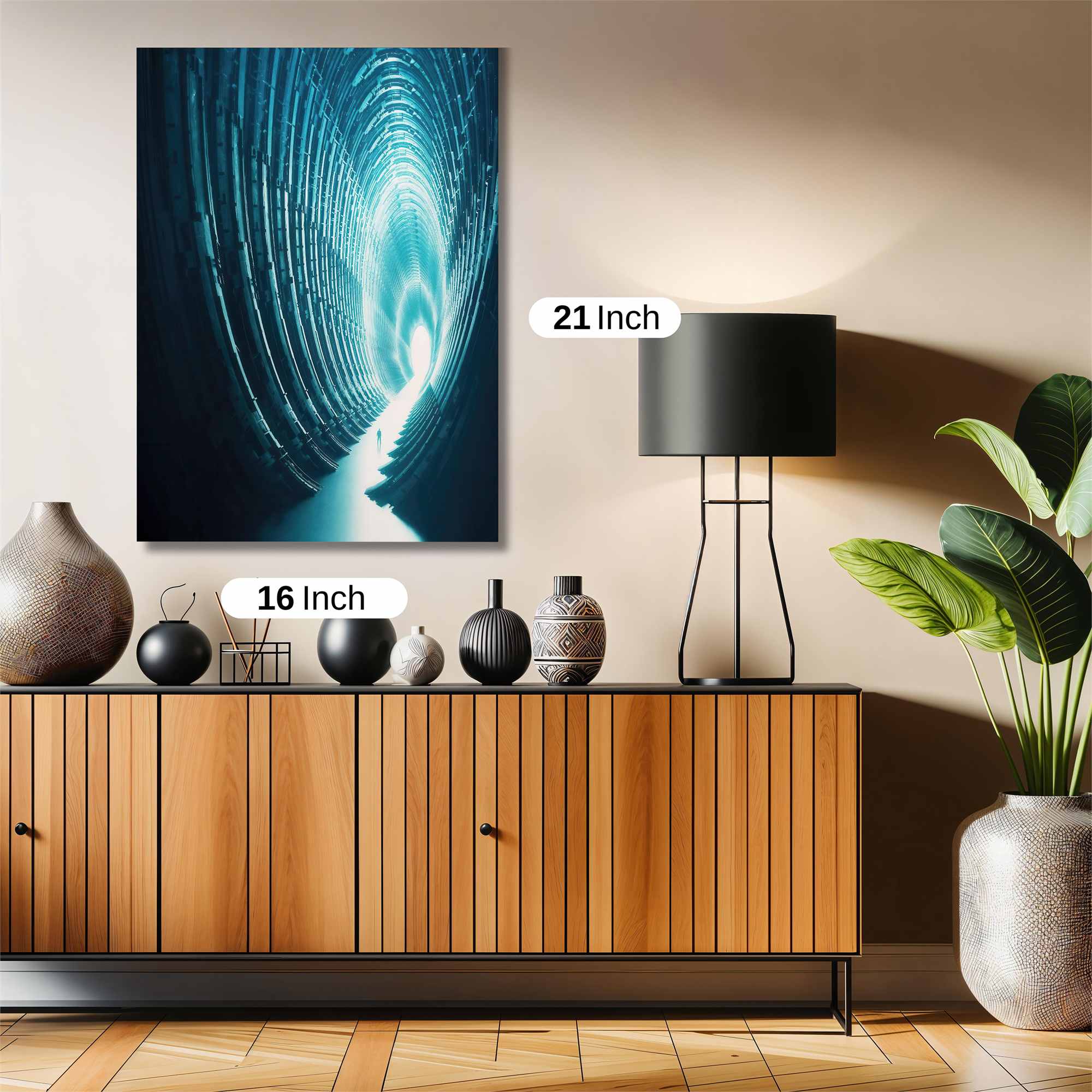 Futuristic Embrace Safe Wall Magnetic / M