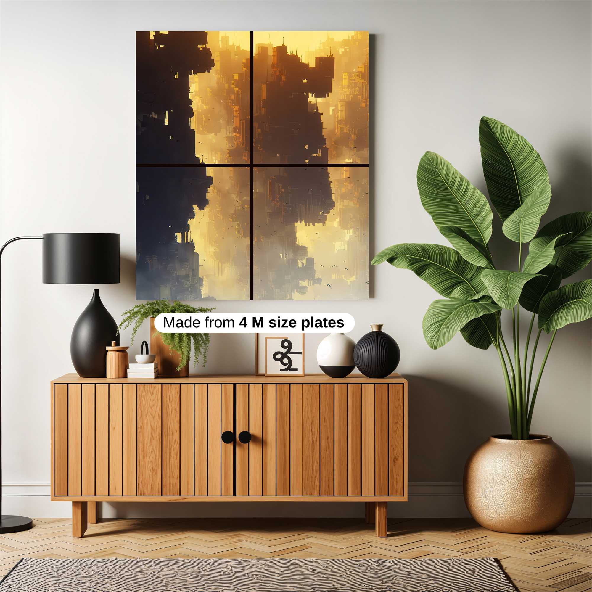 Abstract Tranquility Safe Wall Magnetic / M