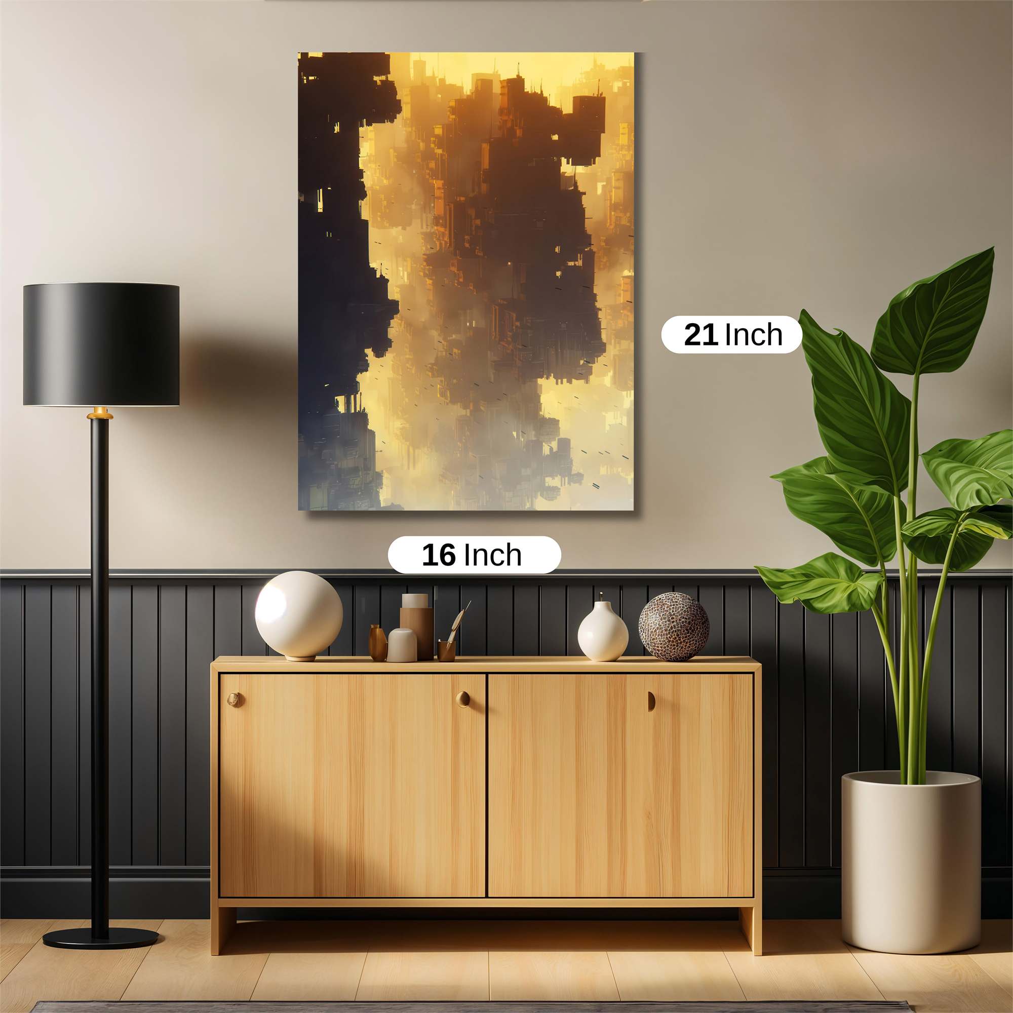 Abstract Tranquility Safe Wall Magnetic / M