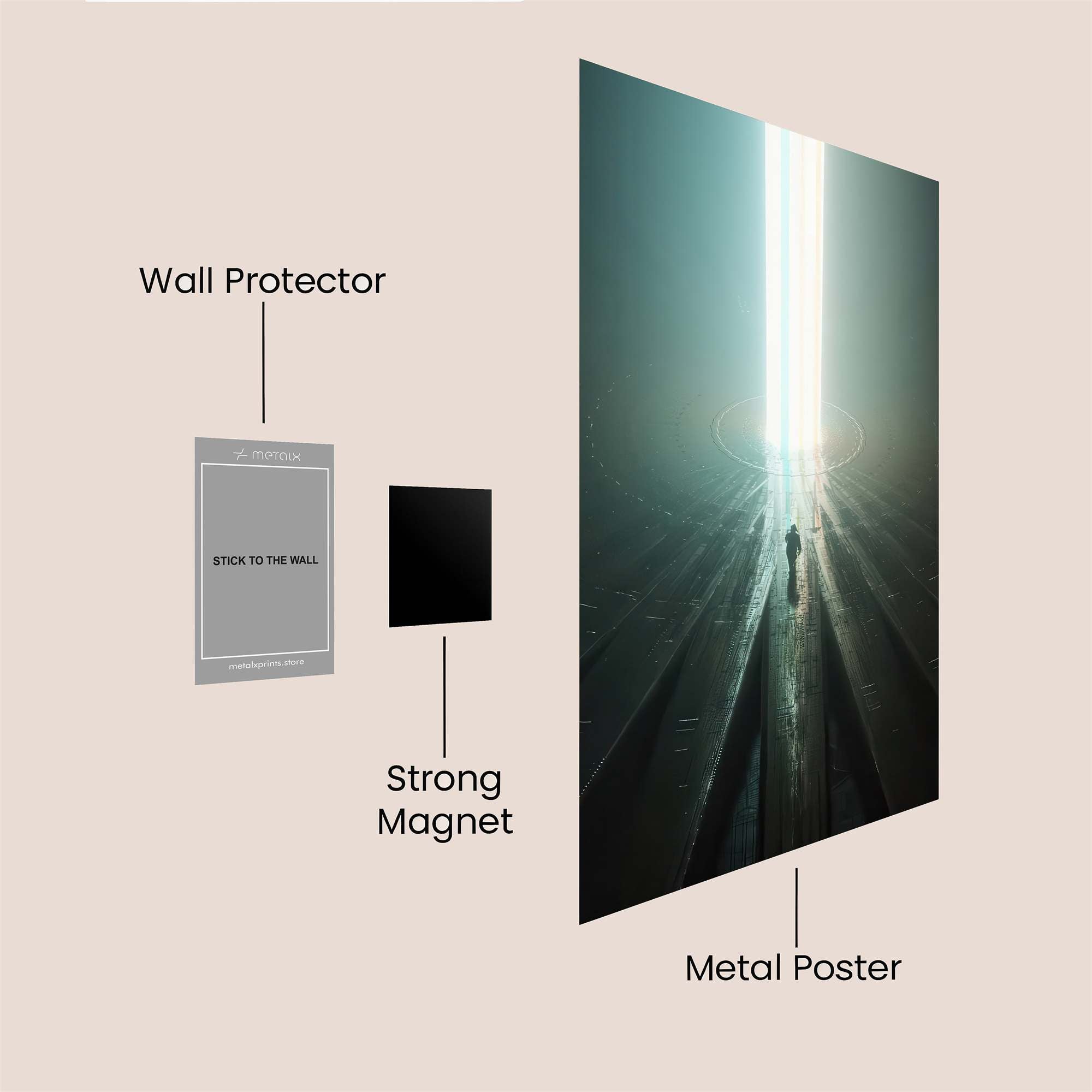 Cosmic Ascension Safe Wall Magnetic / M