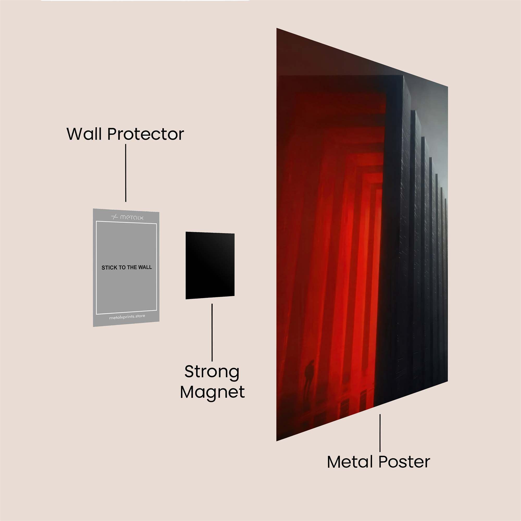 Scarlet Enigma Safe Wall Magnetic / M