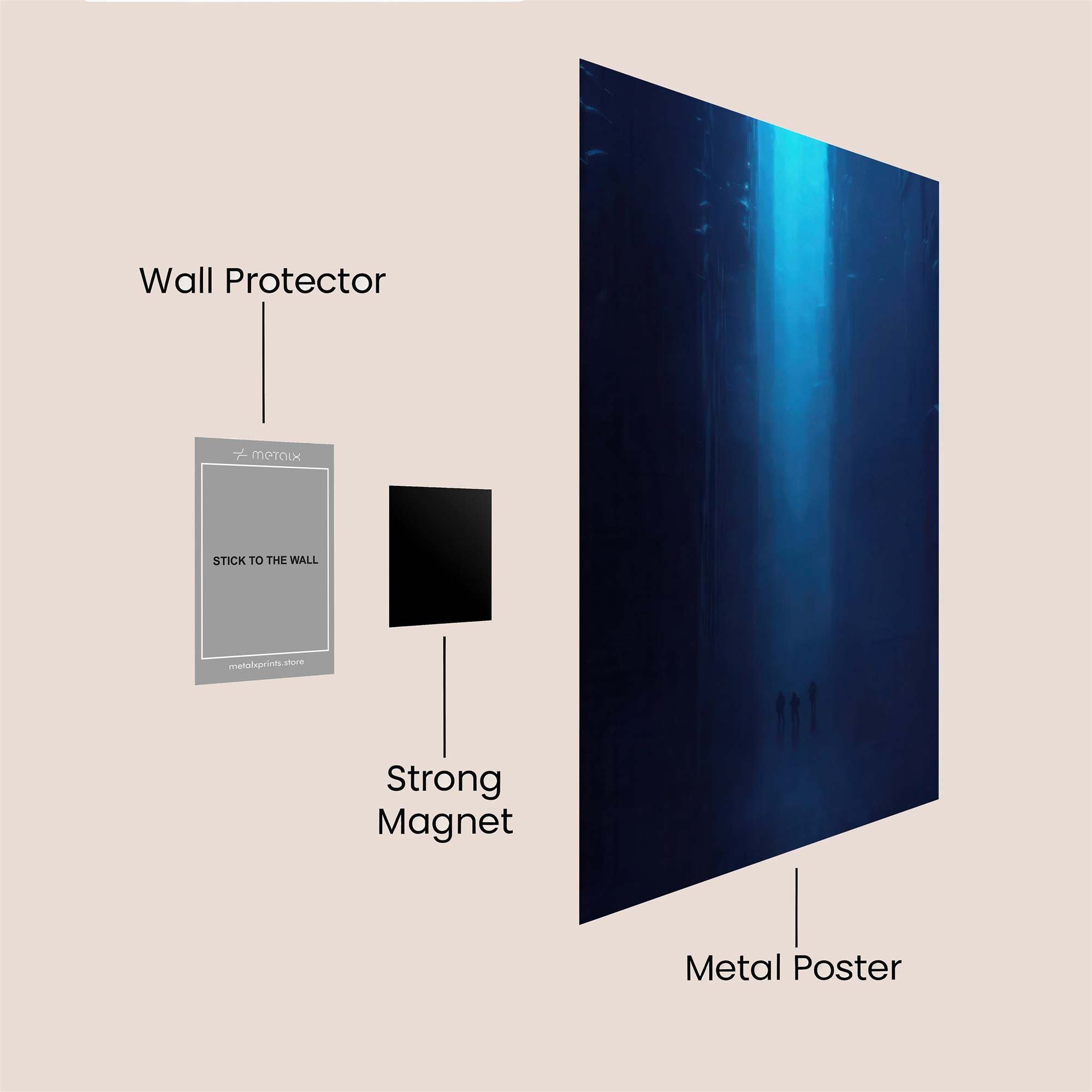 Mystical Descent Safe Wall Magnetic / M