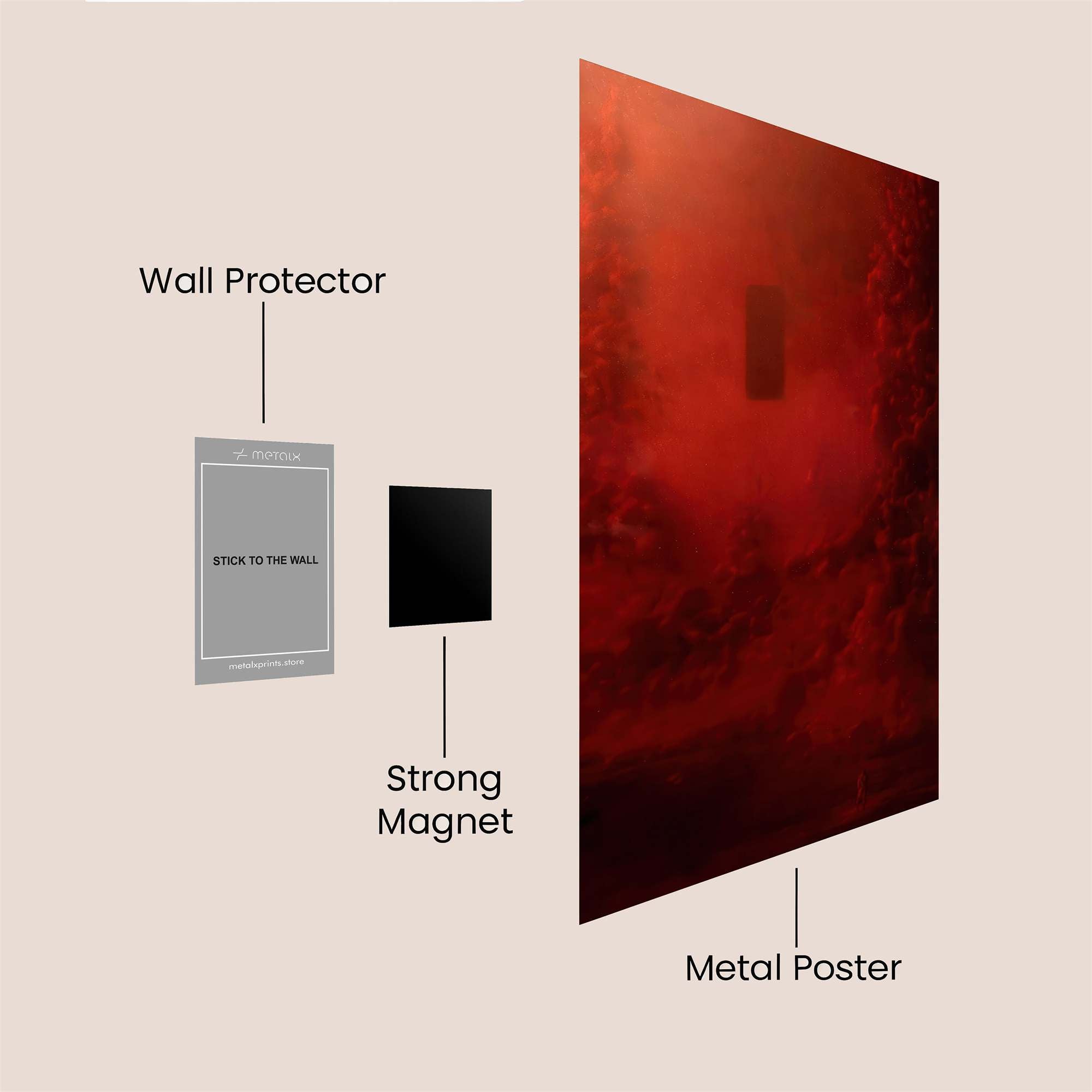 Crimson Reverie Safe Wall Magnetic / M