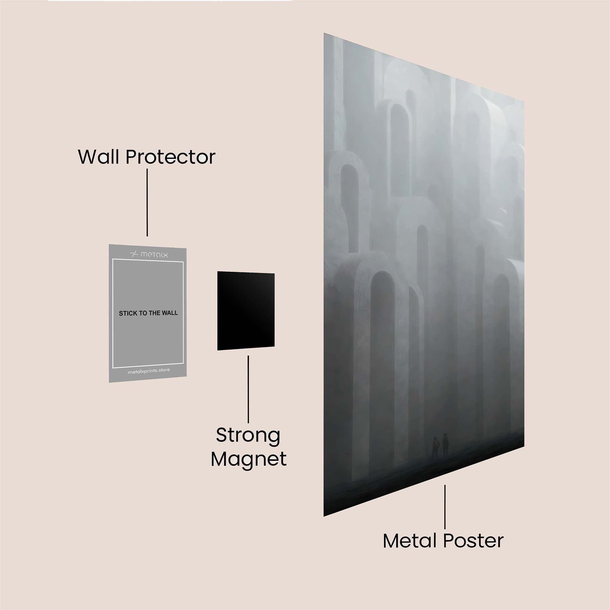 Monolith Whisper Safe Wall Magnetic / M