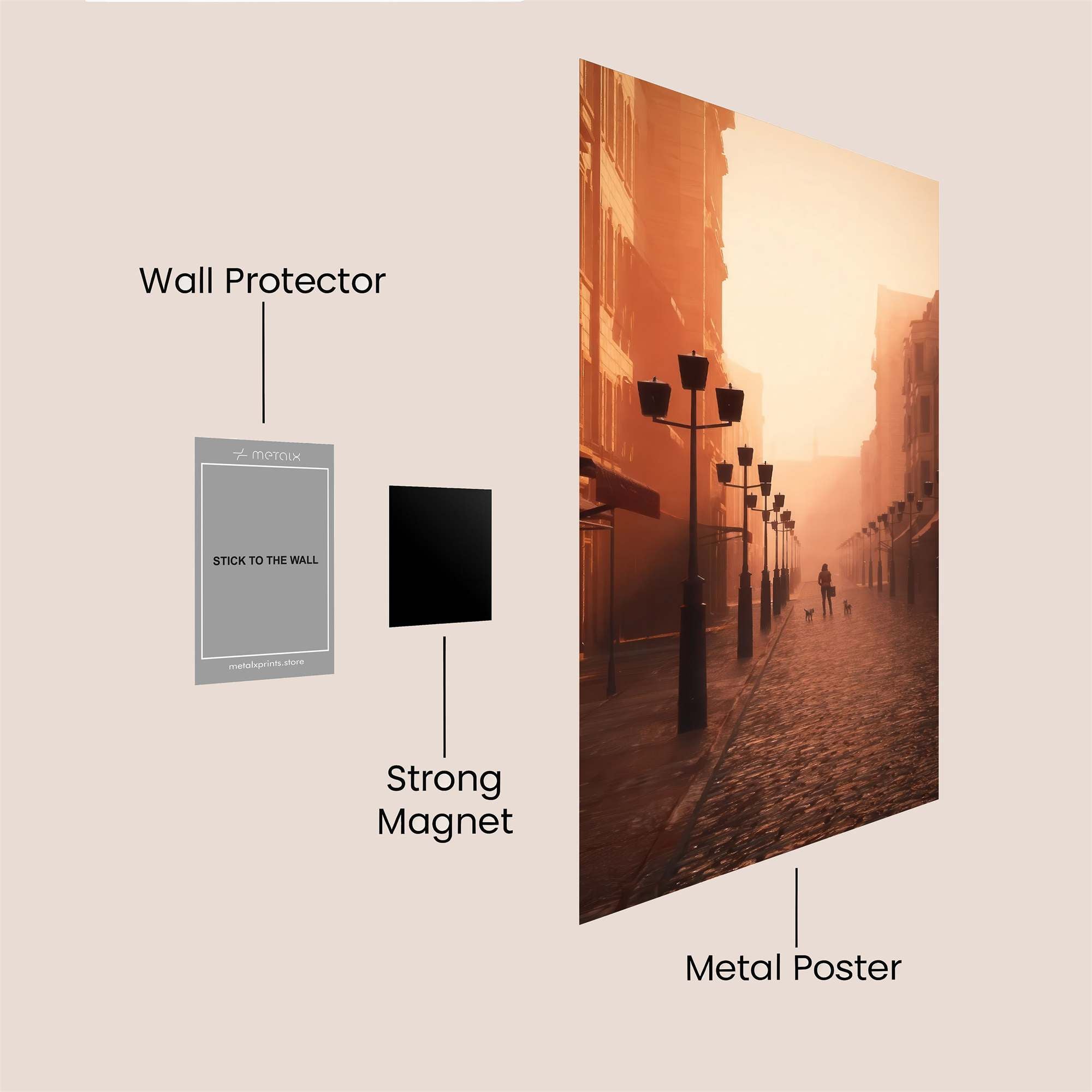 Sunlit Solitude Safe Wall Magnetic / M