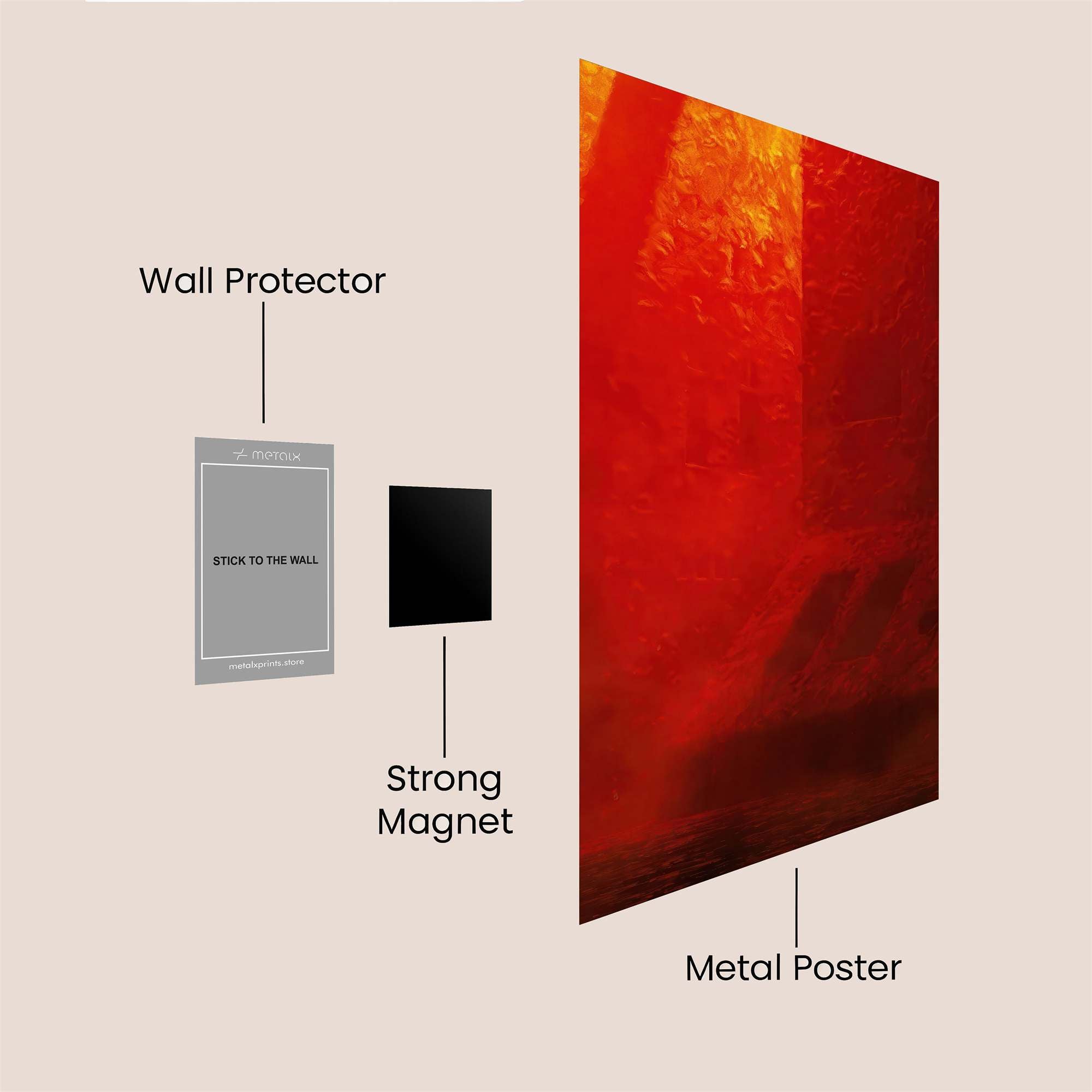 Inferno Mystique Safe Wall Magnetic / M