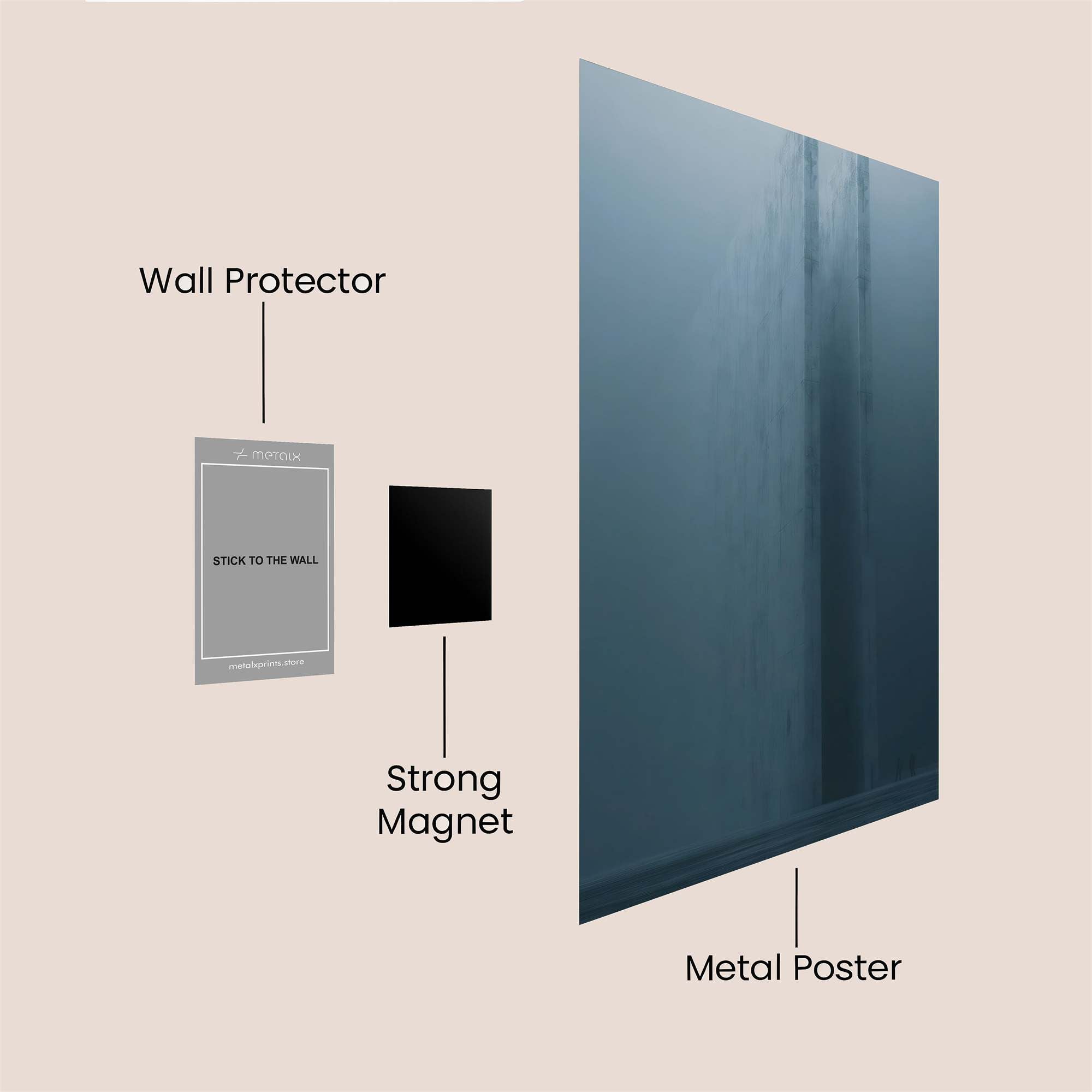 Monolithic Silence Safe Wall Magnetic / M