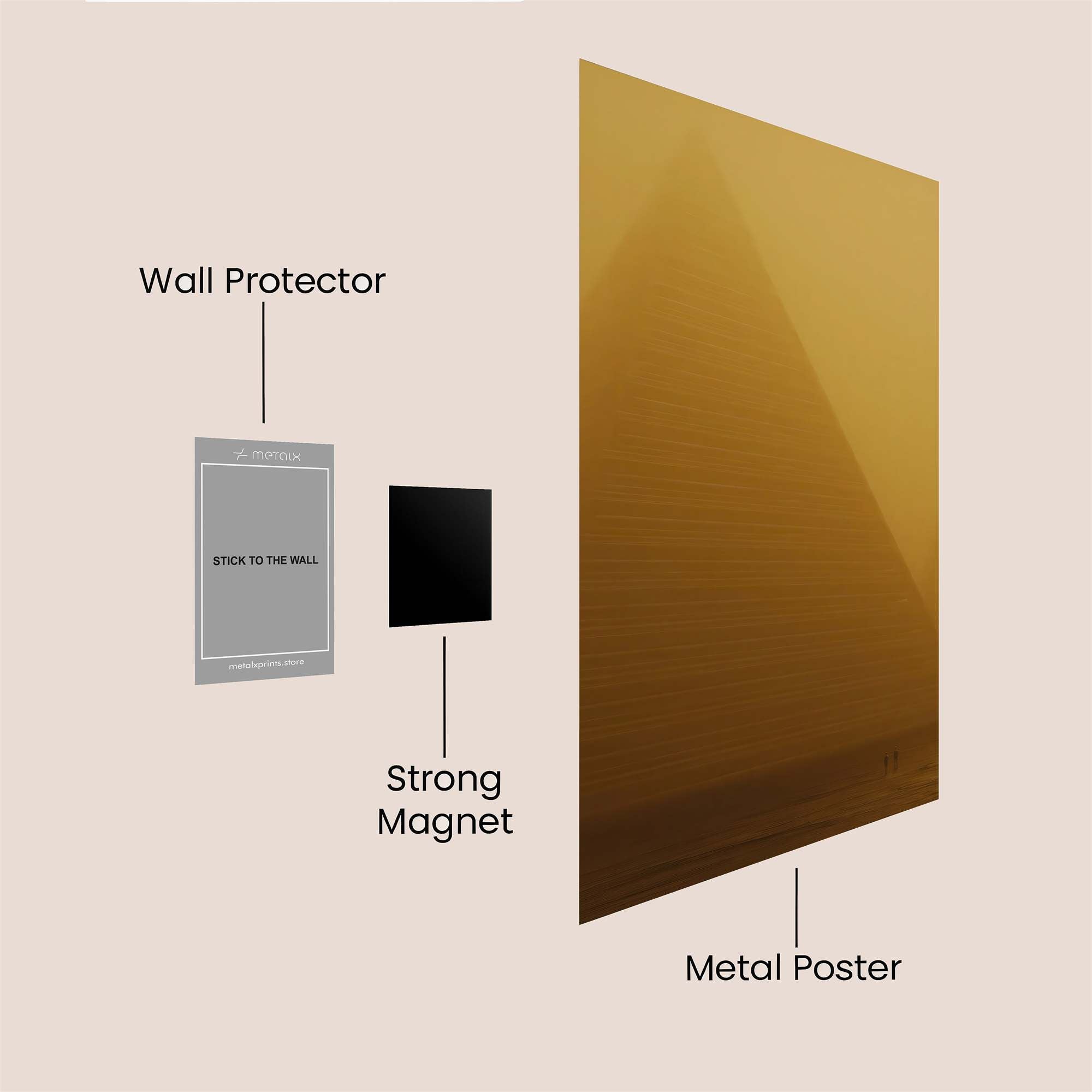 Pyramid Veil Safe Wall Magnetic / M