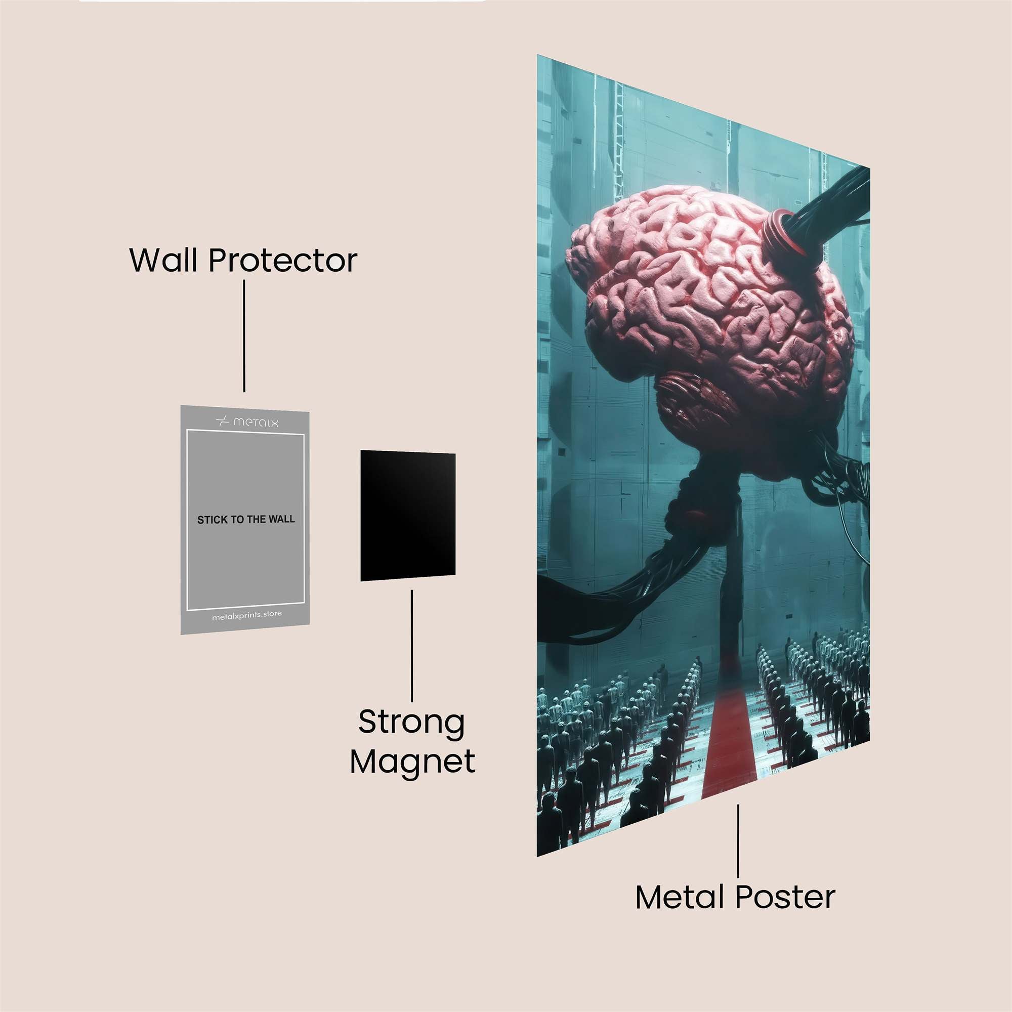 Neural Enigma Safe Wall Magnetic / M