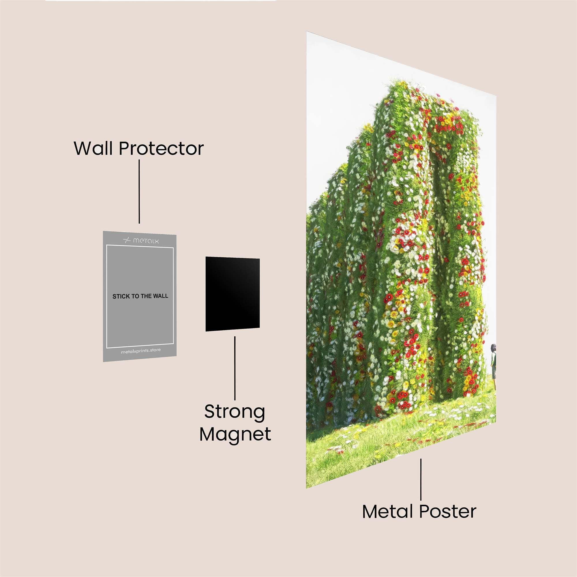 Floral Majesty Safe Wall Magnetic / M