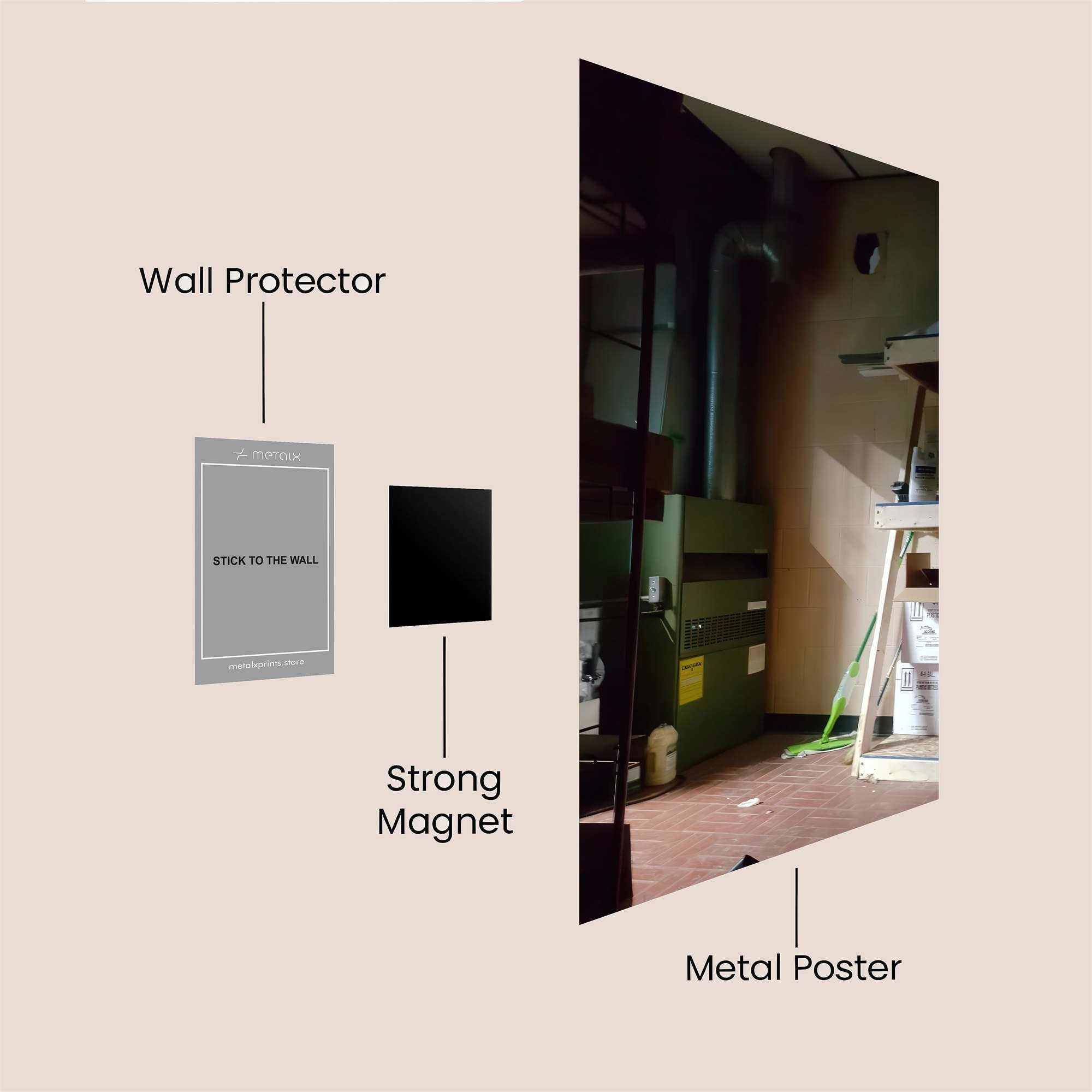 Storeroom Mystery Safe Wall Magnetic / M