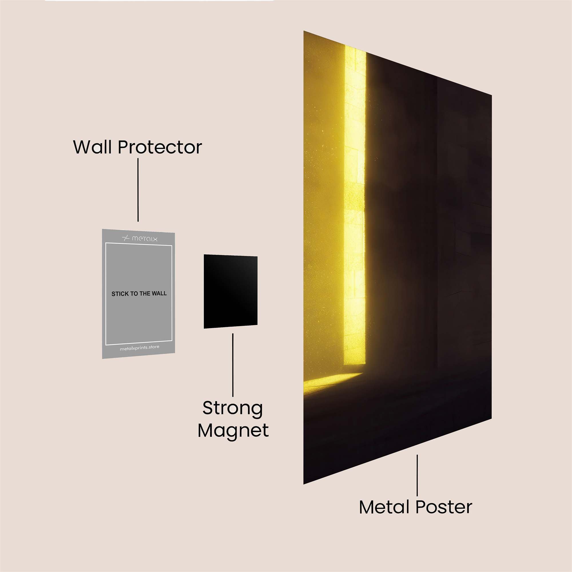 Luminous Threshold Safe Wall Magnetic / M