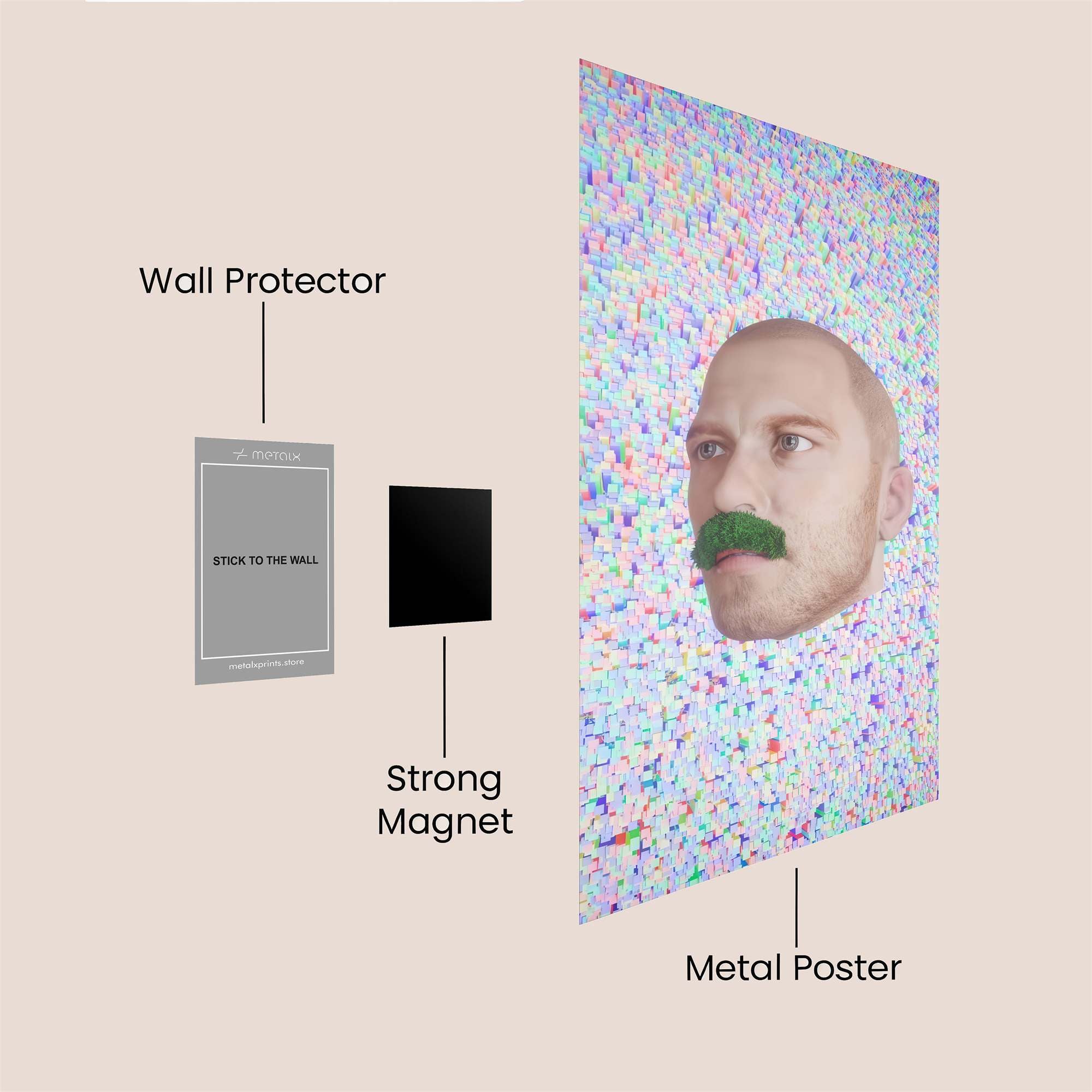 Floating Whimsy Safe Wall Magnetic / M